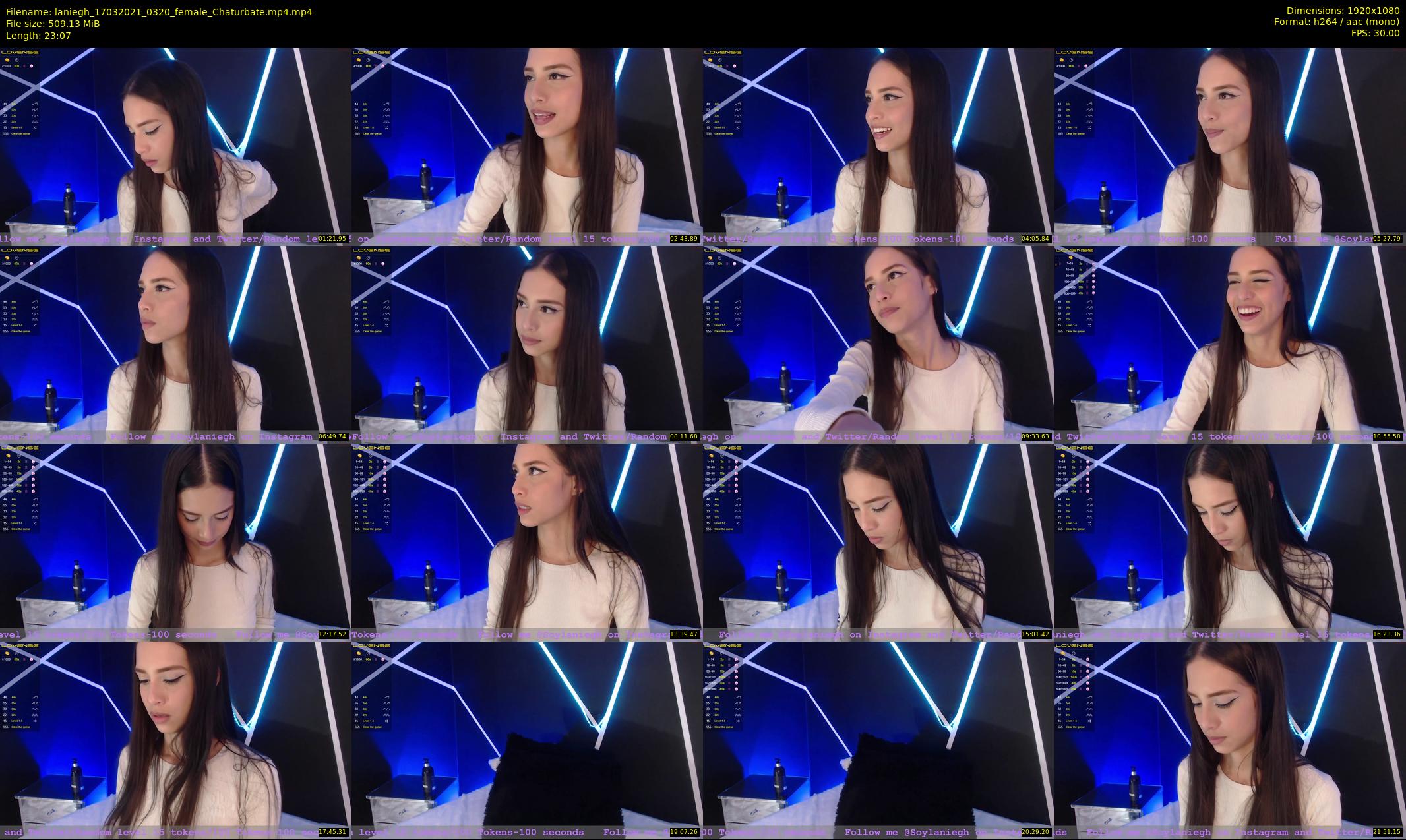 laniegh — 24 minute Chaturbate female cam show recording, 1080p, Mar 17, 2021