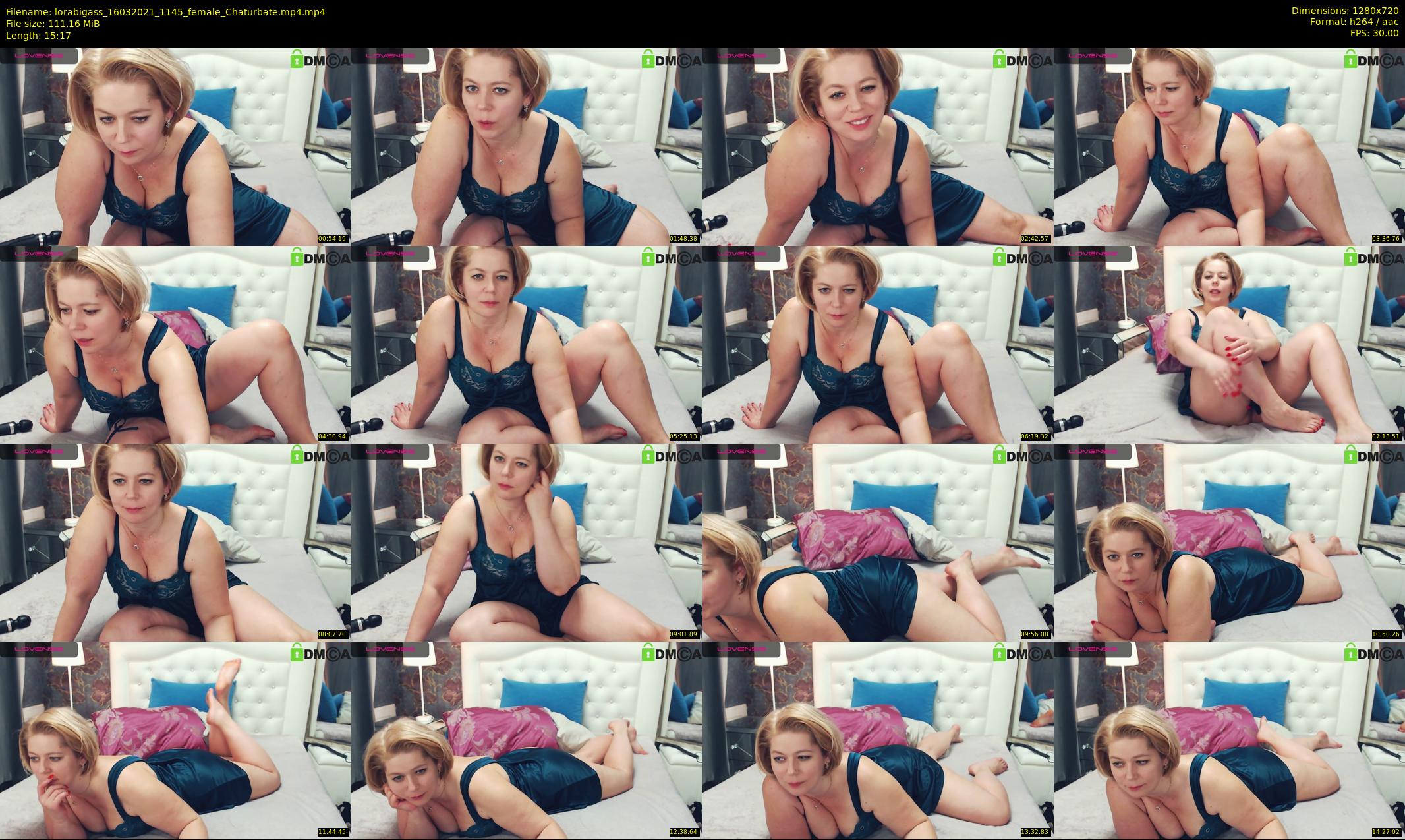 lorabigass — 16 minute Chaturbate female cam show recording, 720p, Mar 16, 2021