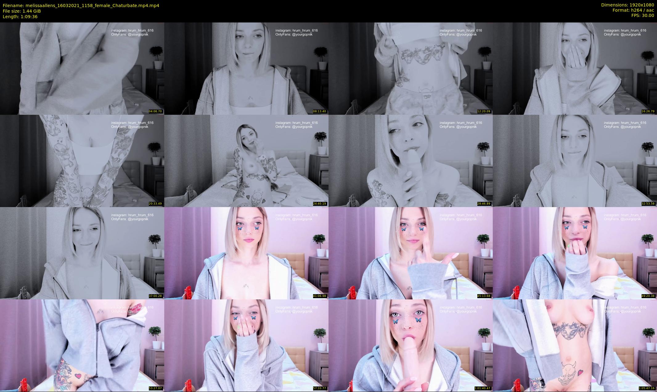 melissaallens — 70 minute Chaturbate female cam show recording, 1080p, Mar 16, 2021