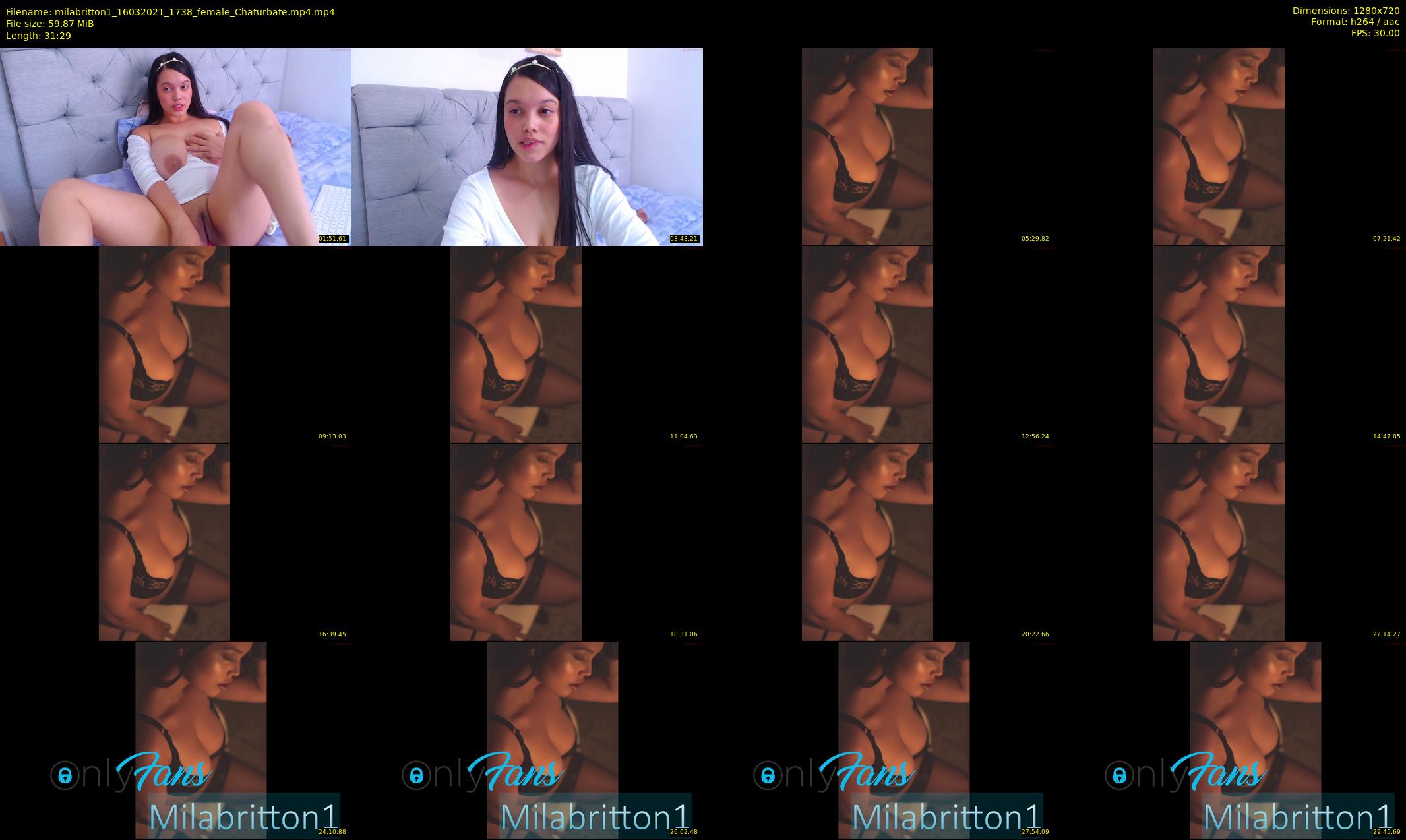 milabritton1 — 32 minute Chaturbate female cam show recording, 720p, Mar 16, 2021