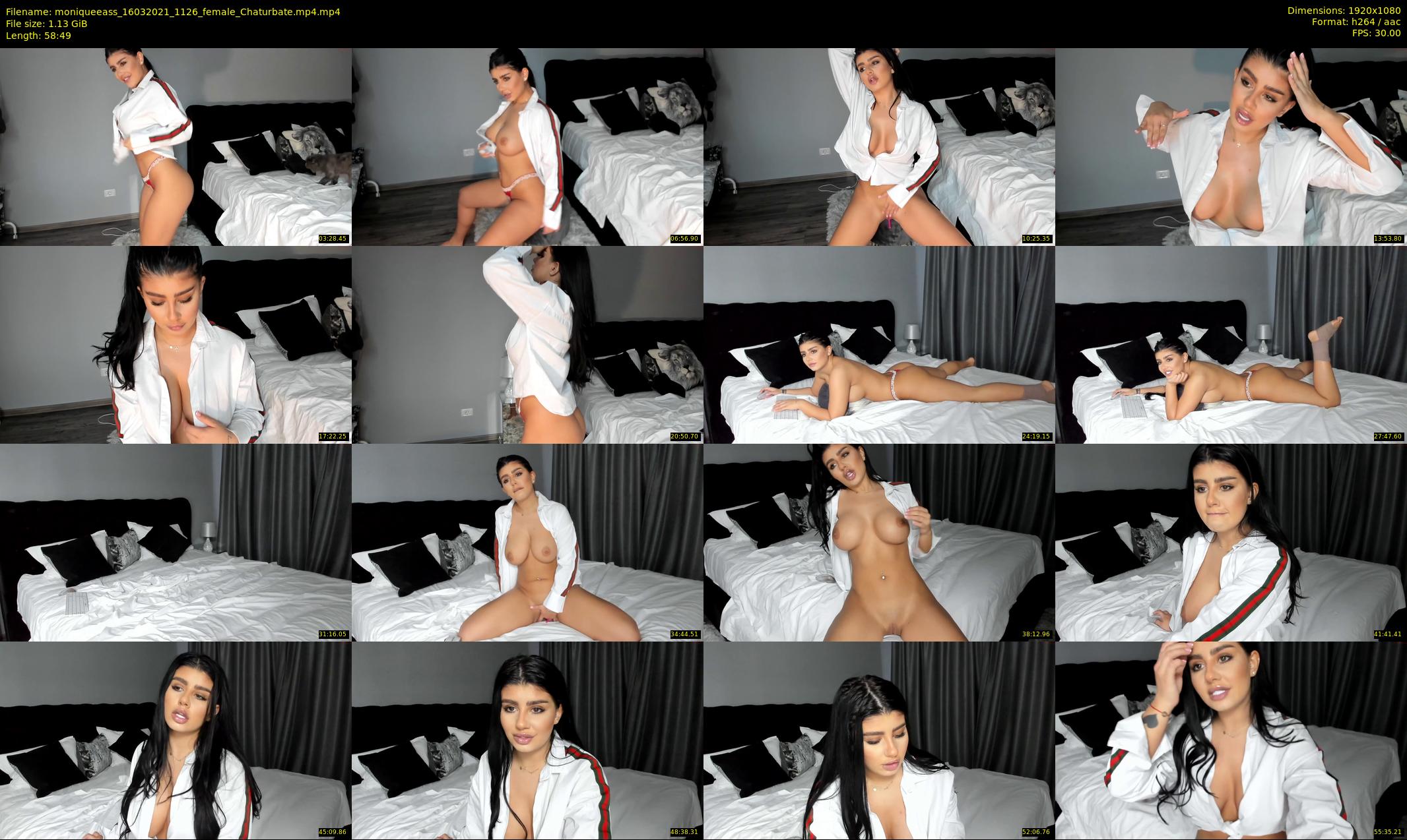 moniqueeass — 59 minute Chaturbate female cam show recording, 1080p, Mar 16, 2021