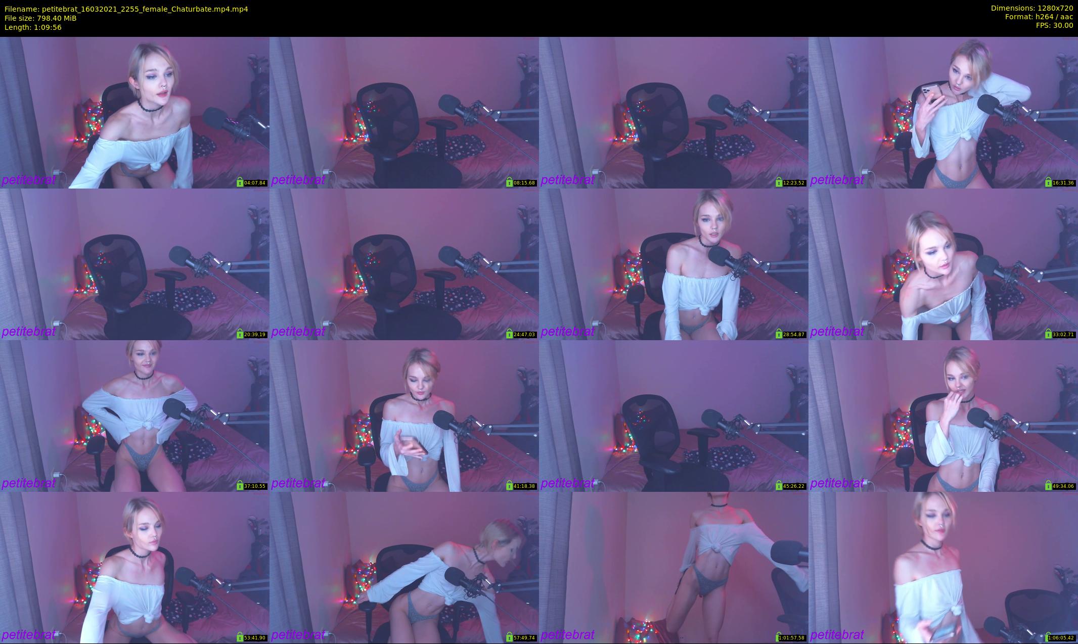 petitebrat — 70 minute Chaturbate female cam show recording, 720p, Mar 16, 2021