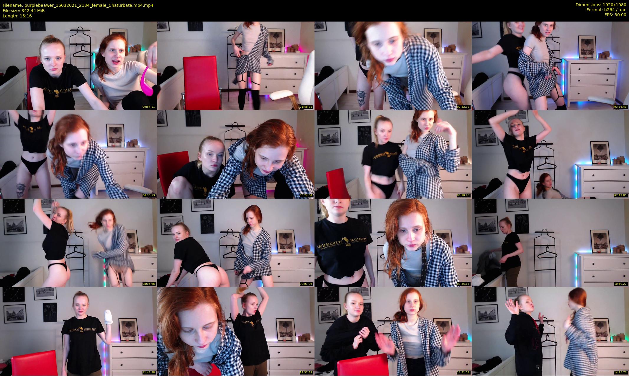 purplebeawer — 16 minute Chaturbate female cam show recording, 1080p, Mar 16, 2021