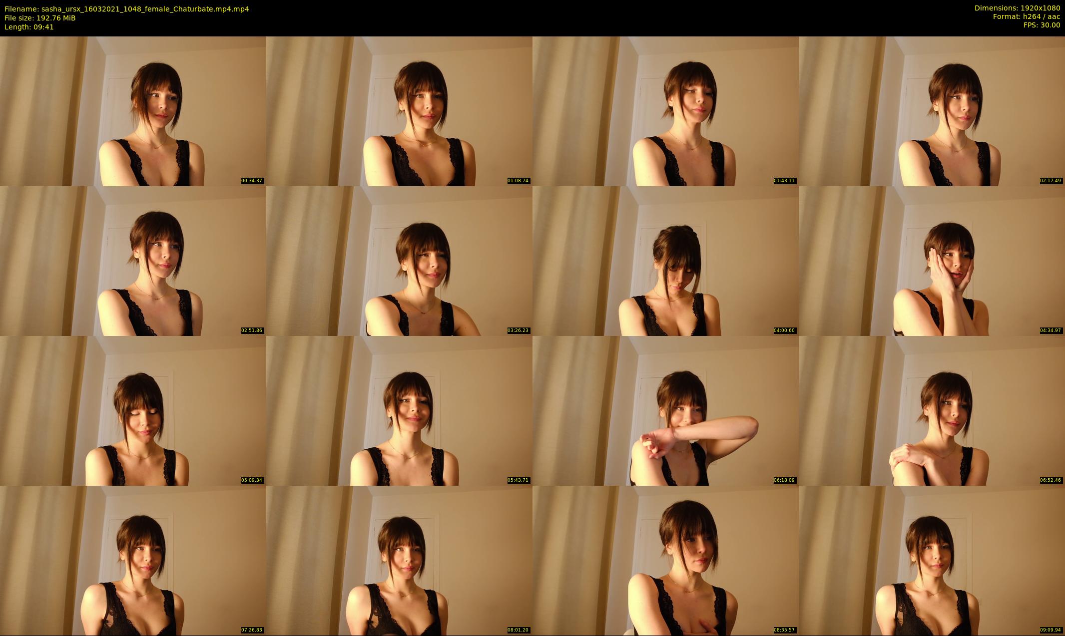 sasha_ursx — 10 minute Chaturbate female cam show recording, 1080p, Mar 16, 2021