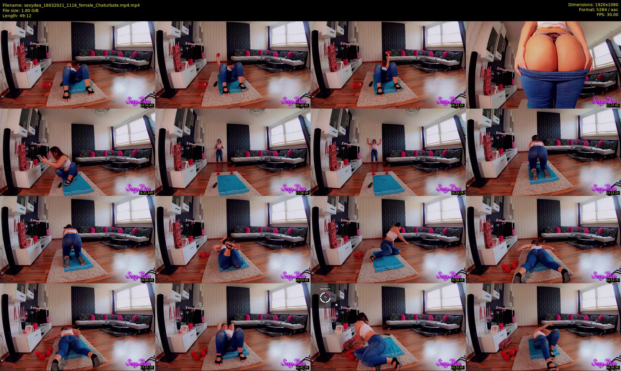 sexydea — 50 minute Chaturbate female cam show recording, 1080p, Mar 16, 2021
