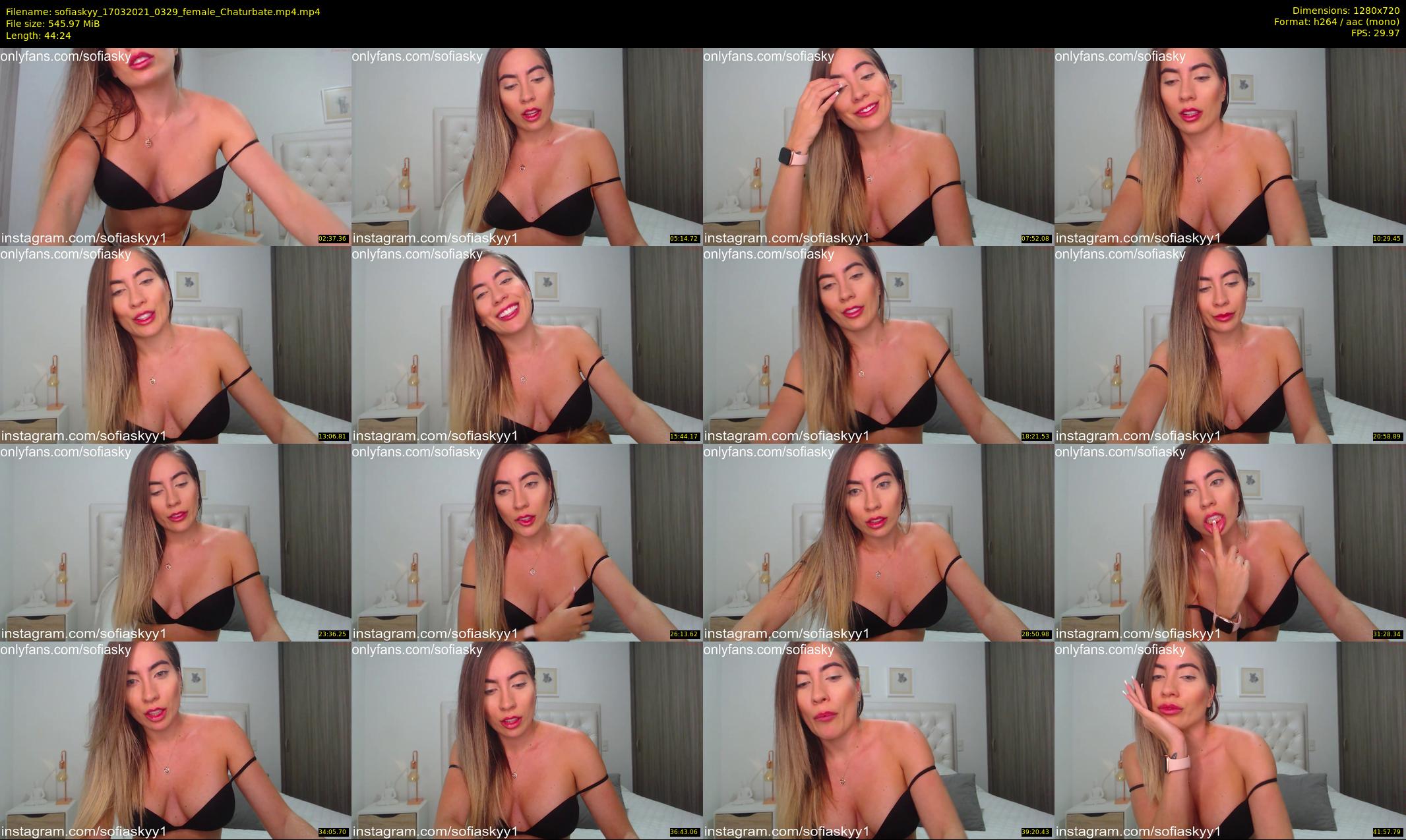 sofiaskyy — 45 minute Chaturbate female cam show recording, 720p, Mar 17, 2021