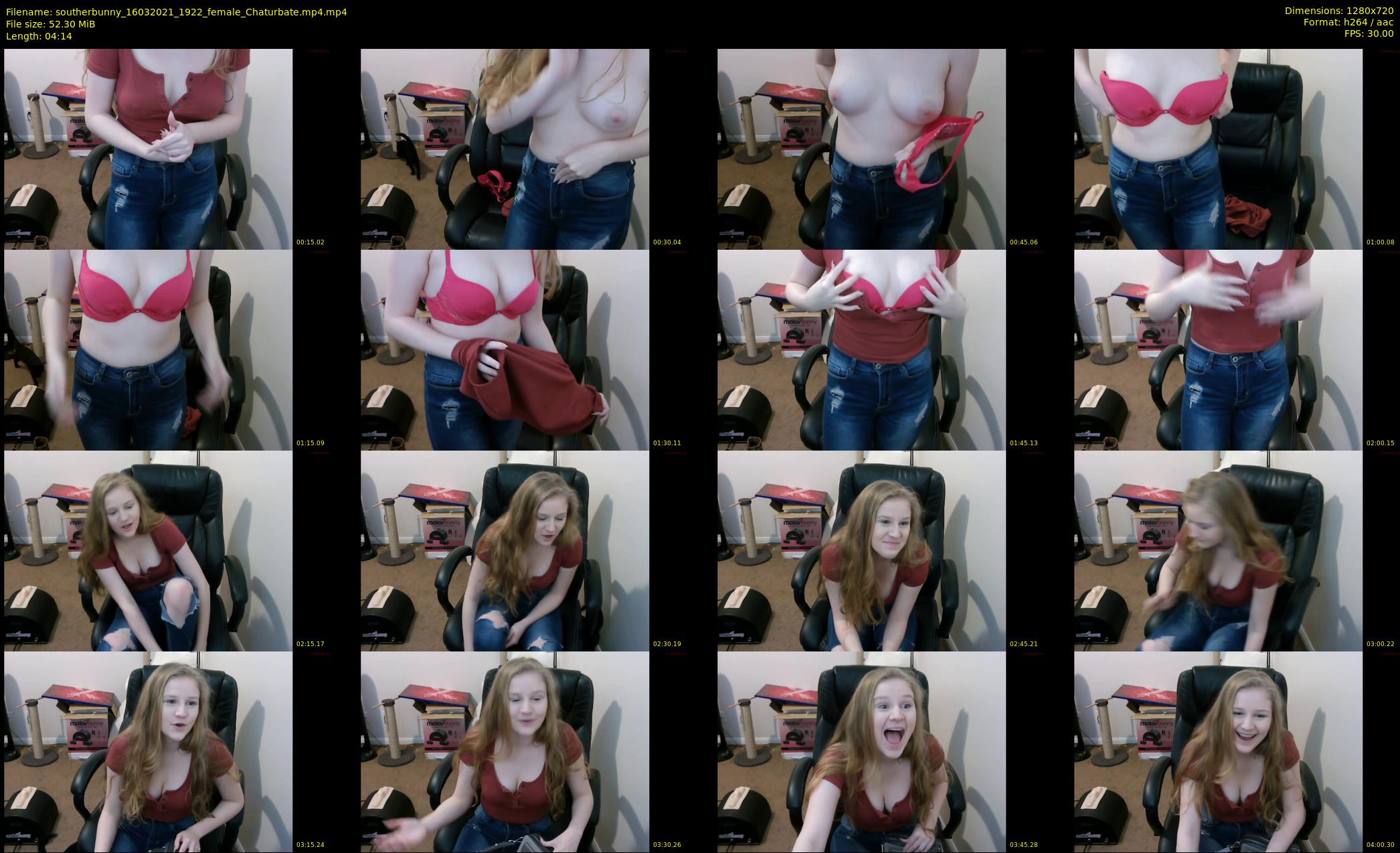 southerbunny — 5 minute Chaturbate female cam show recording, 720p, Mar 16, 2021