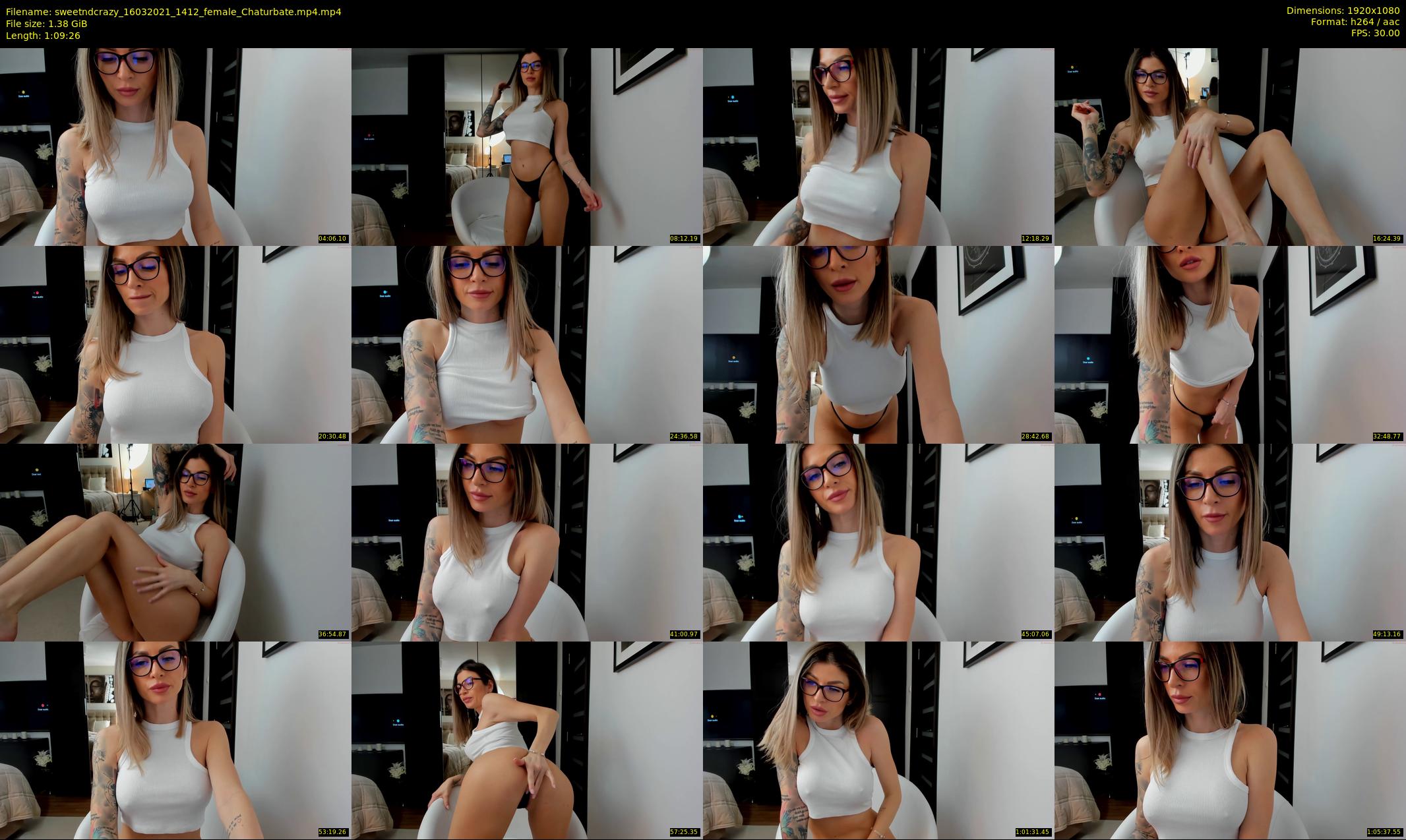 sweetndcrazy — 70 minute Chaturbate female cam show recording, 1080p, Mar 16, 2021