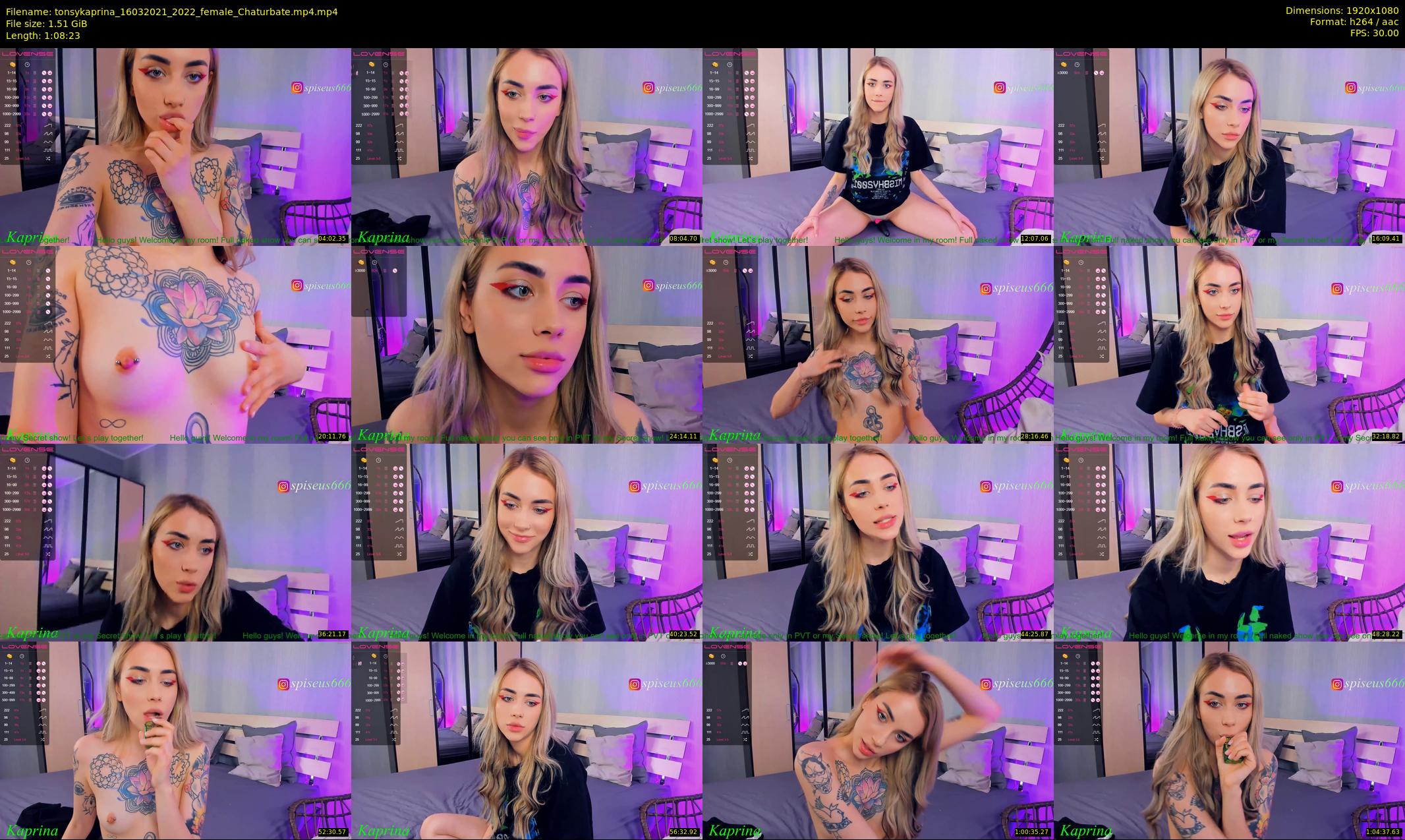 tonsykaprina — 69 minute Chaturbate couple cam show recording, 1080p, Mar 16, 2021