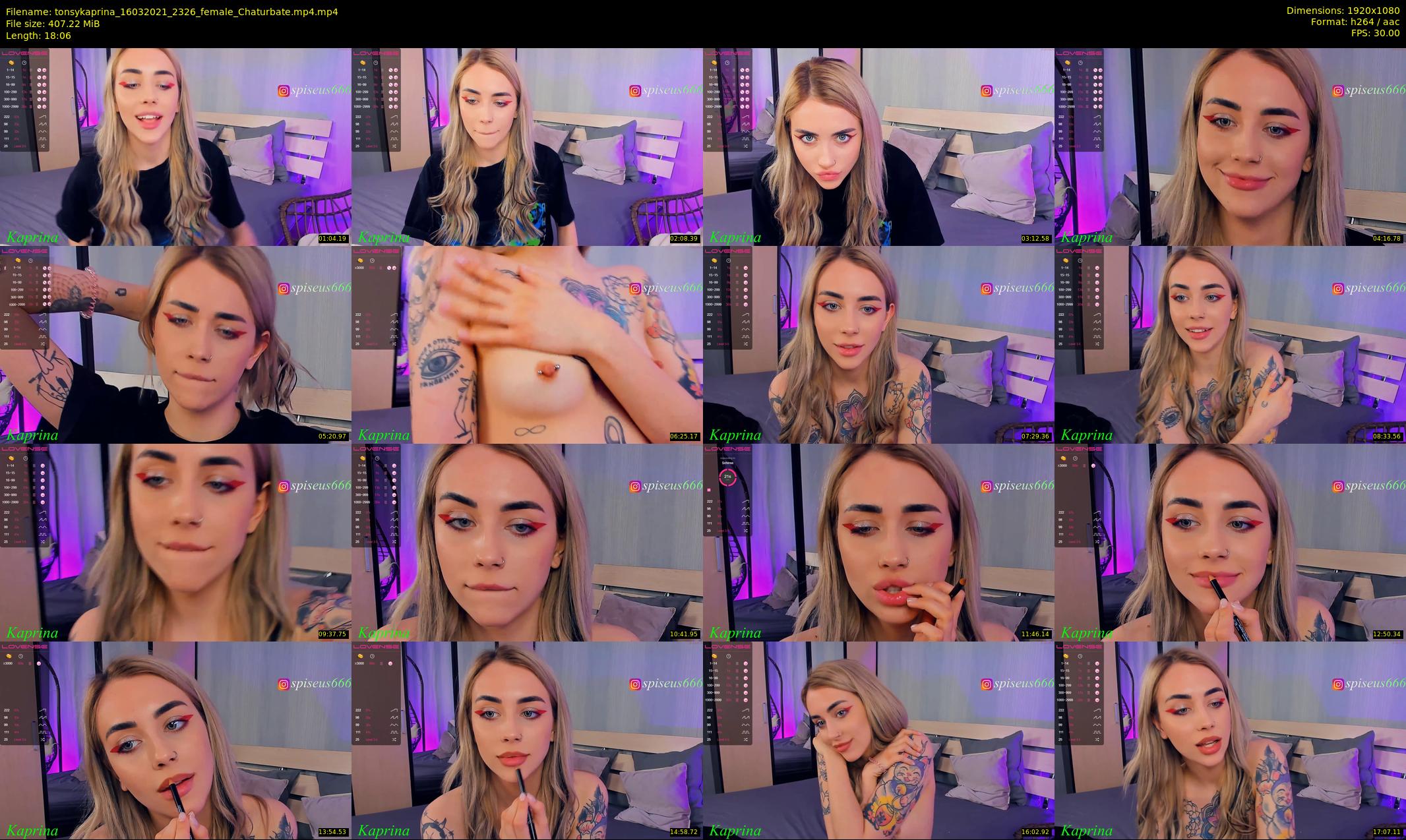tonsykaprina — 19 minute Chaturbate couple cam show recording, 1080p, Mar 16, 2021