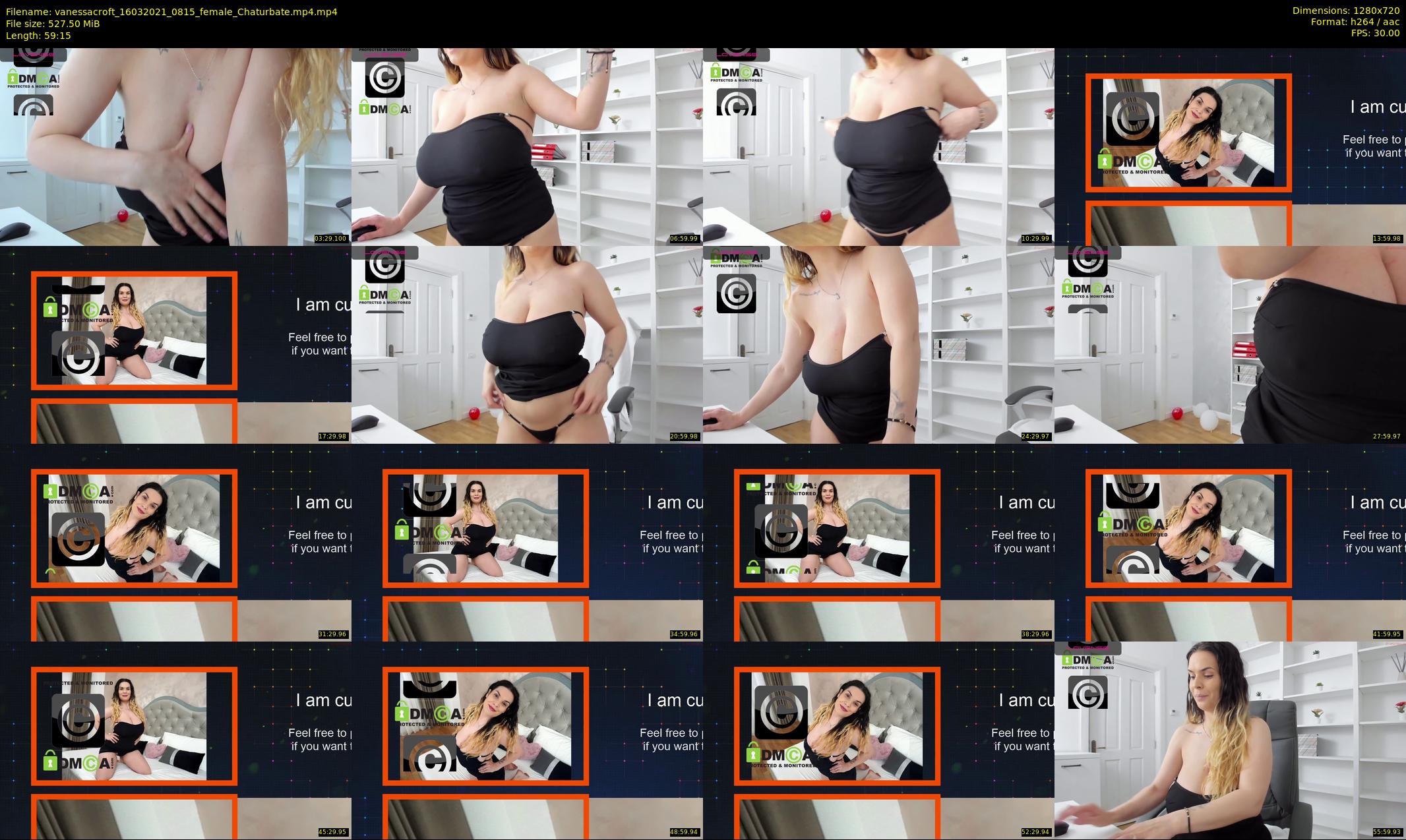 vanessacroft — 60 minute Chaturbate female cam show recording, 720p, Mar 16, 2021