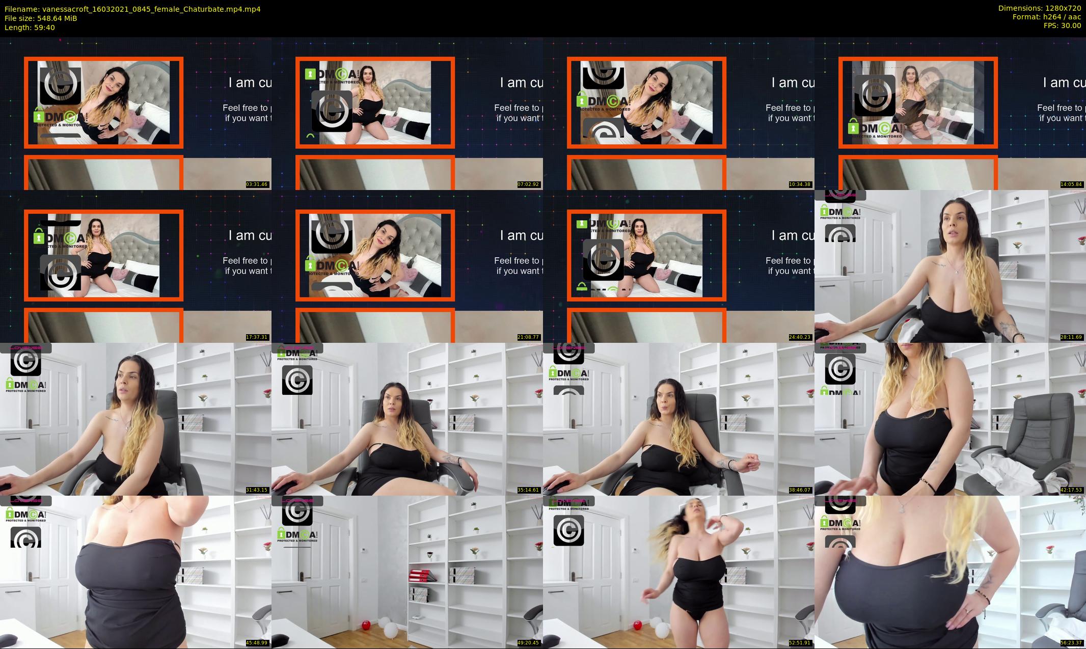vanessacroft — 60 minute Chaturbate female cam show recording, 720p, Mar 16, 2021