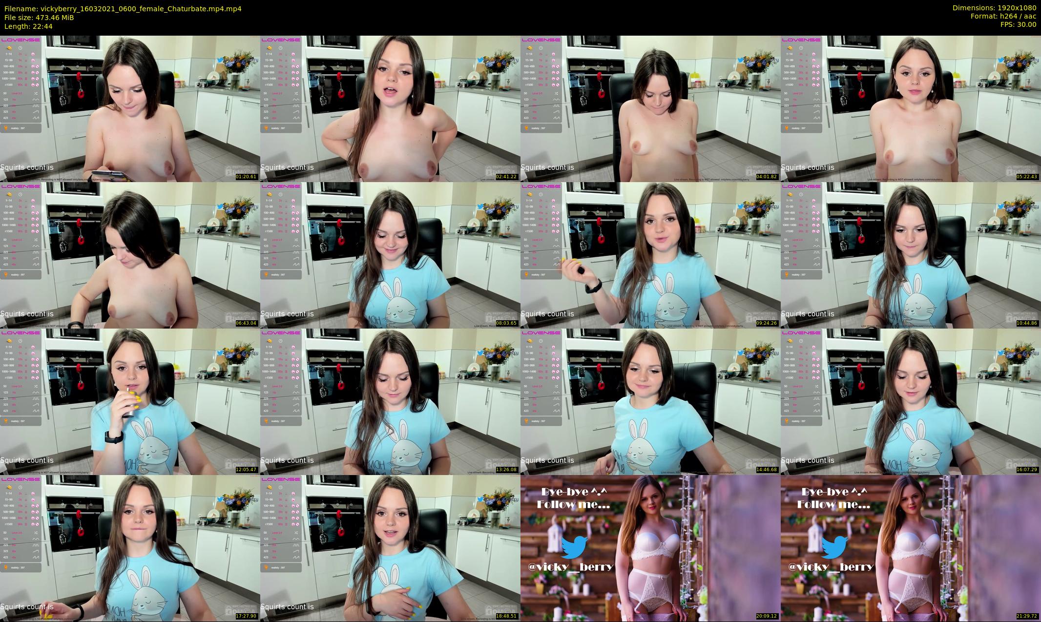 vickyberry — 23 minute Chaturbate female cam show recording, 1080p, Mar 16, 2021