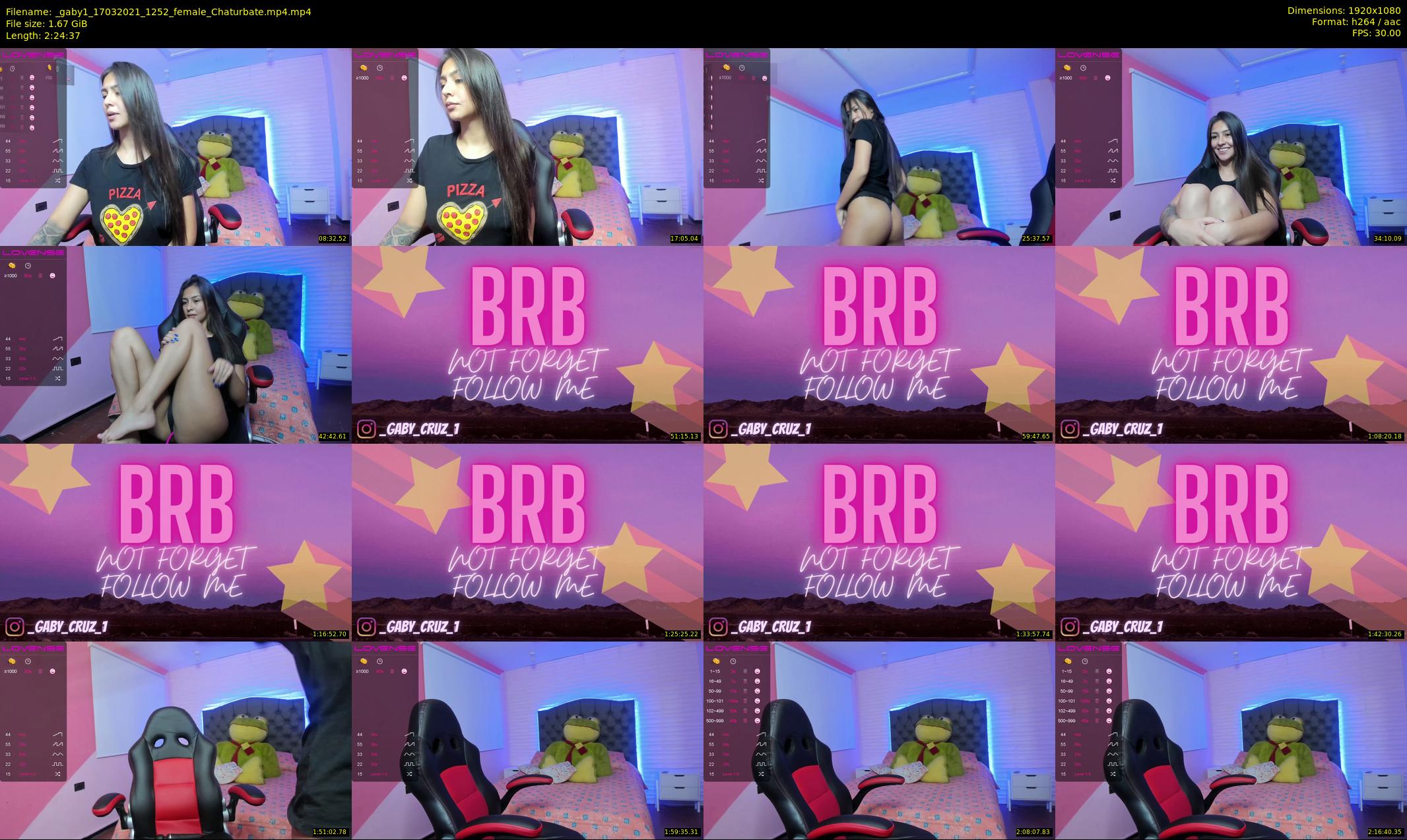 _gaby1 — 145 minute Chaturbate female cam show recording, 1080p, Mar 17, 2021