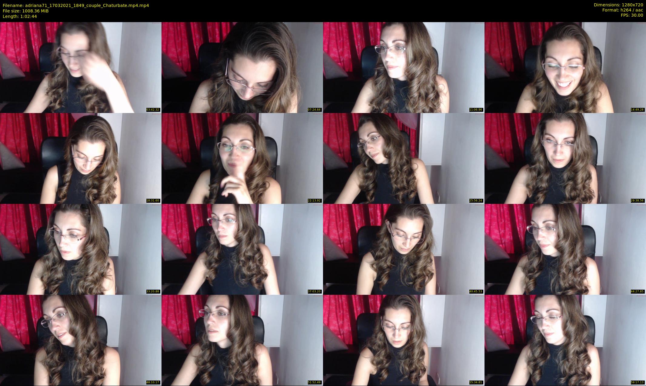 adriana71 — 63 minute Chaturbate couple cam show recording, 720p, Mar 17, 2021