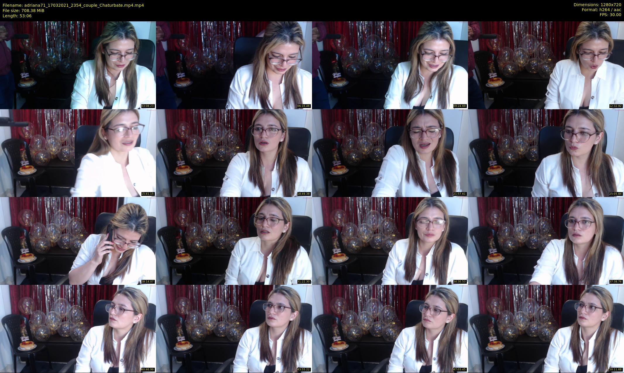 adriana71 — 54 minute Chaturbate couple cam show recording, 720p, Mar 17, 2021