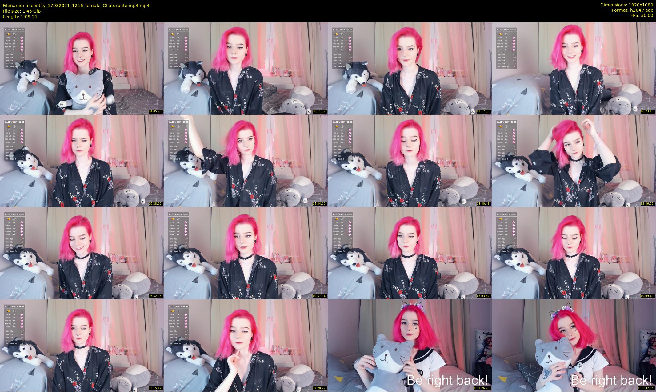 alicentity — 70 minute Chaturbate female cam show recording, 1080p, Mar 17, 2021