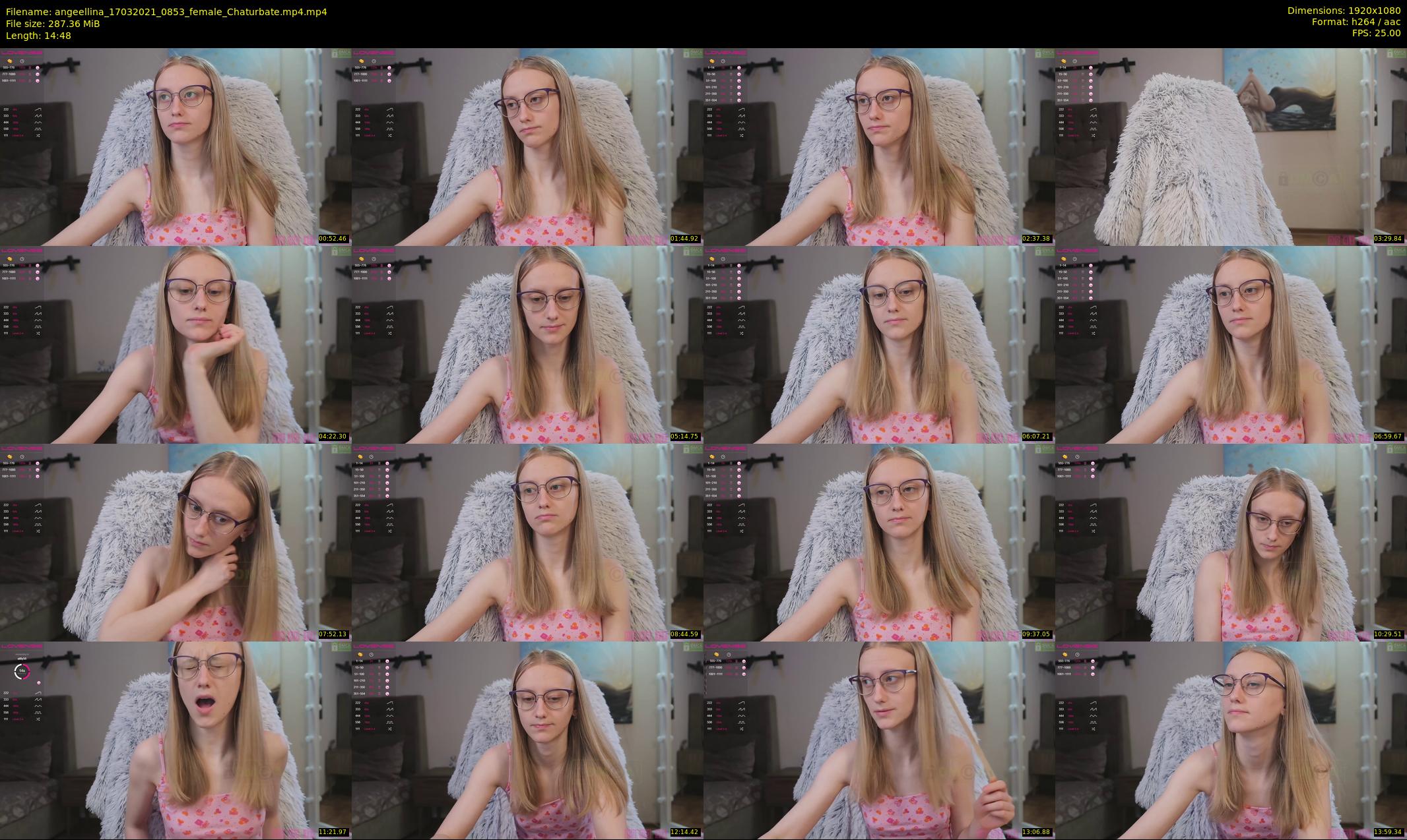 angeellina — 15 minute Chaturbate female cam show recording, 1080p, Mar 17, 2021