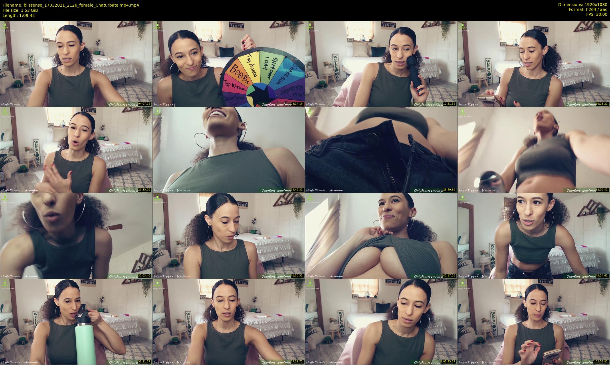 blissense — 70 minute Chaturbate female cam show recording, 1080p, Mar 17, 2021