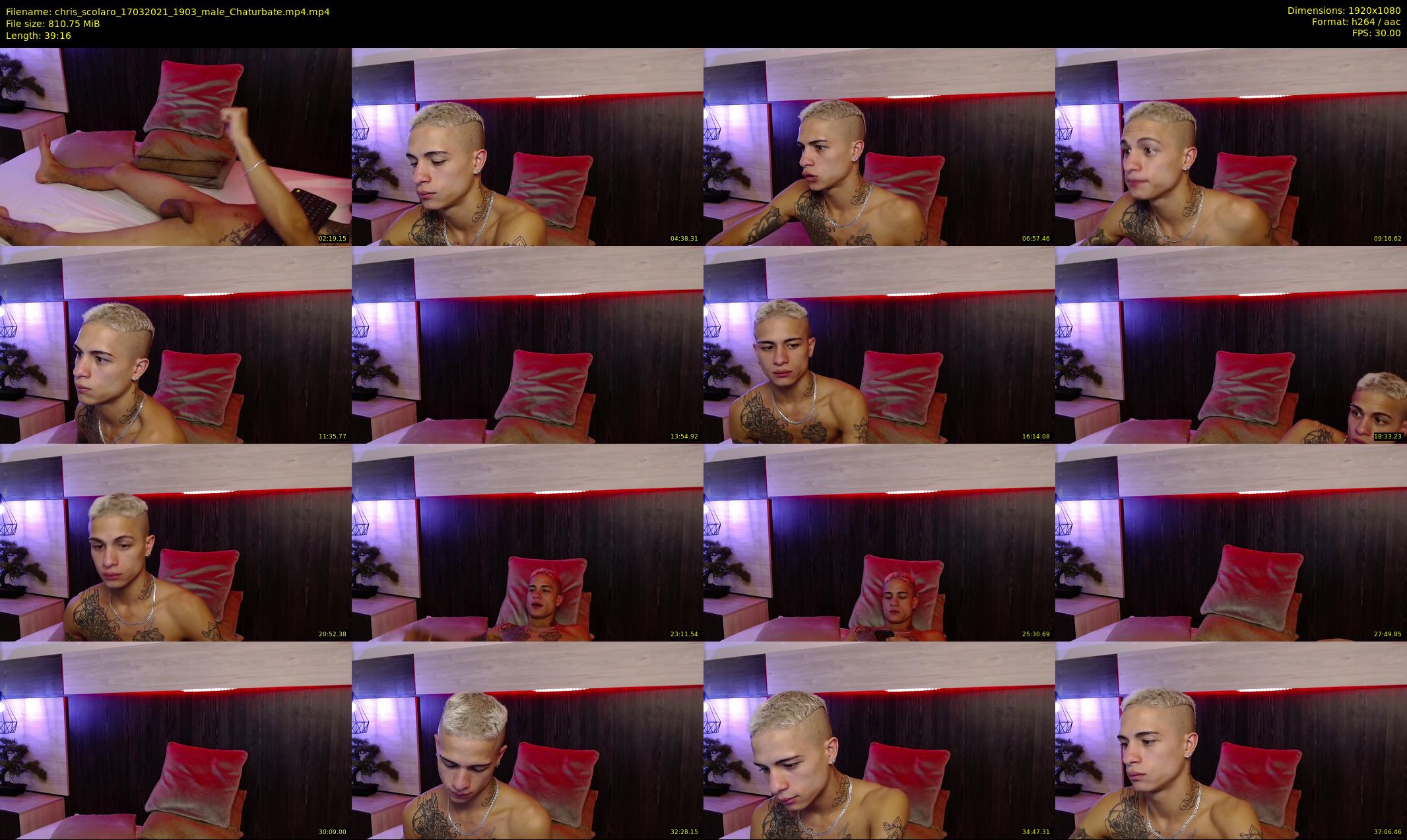 chris_scolaro — 40 minute Chaturbate male cam show recording, 1080p, Mar 17, 2021