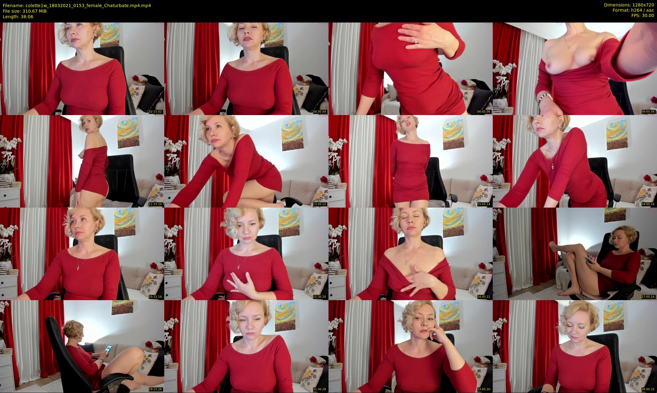 colette1w — 39 minute Chaturbate female cam show recording, 720p, Mar 18, 2021