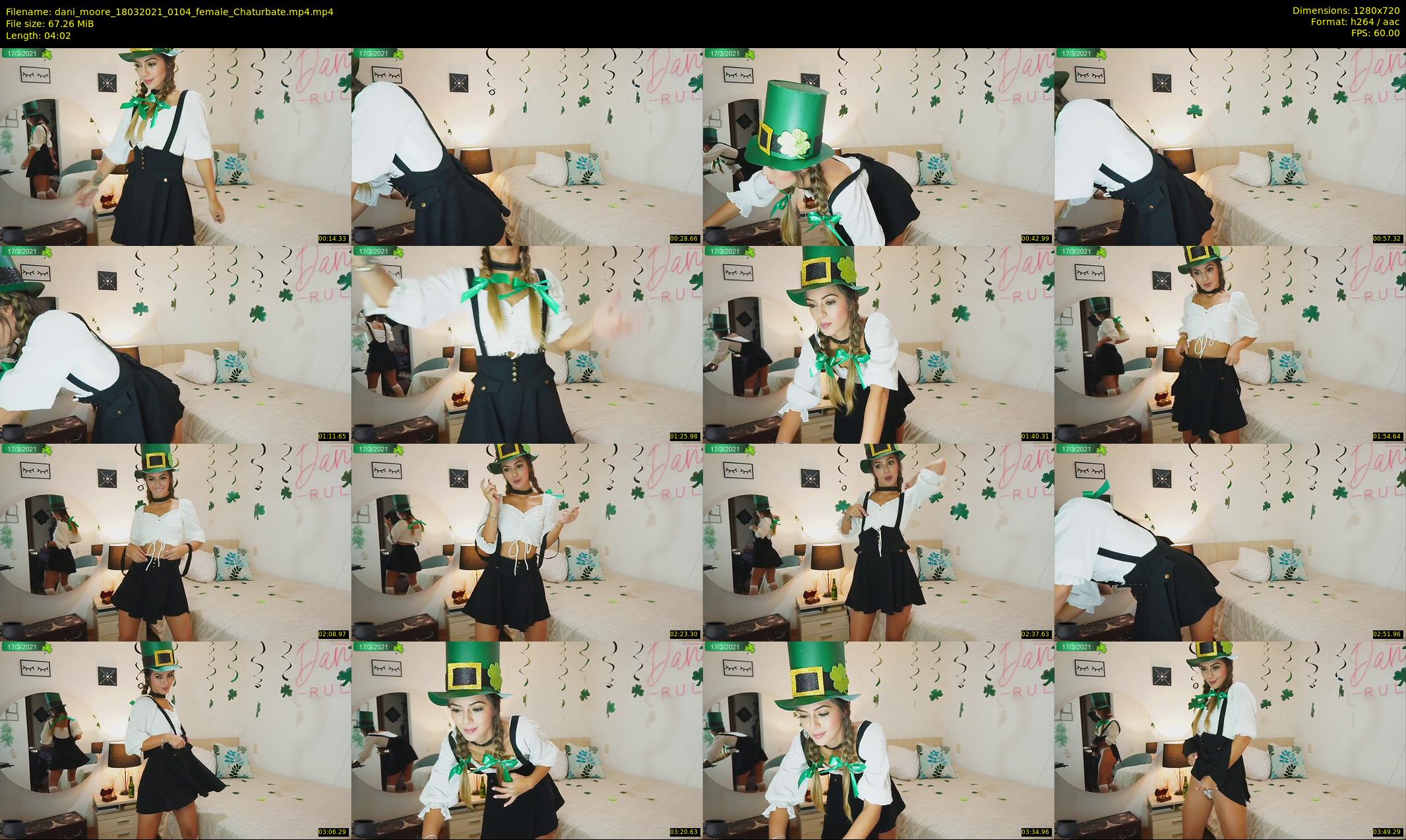 dani_moore — 5 minute Chaturbate female cam show recording, 720p, Mar 18, 2021