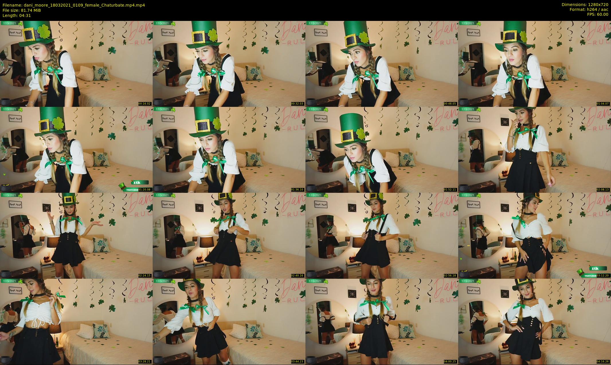 dani_moore — 5 minute Chaturbate female cam show recording, 720p, Mar 18, 2021