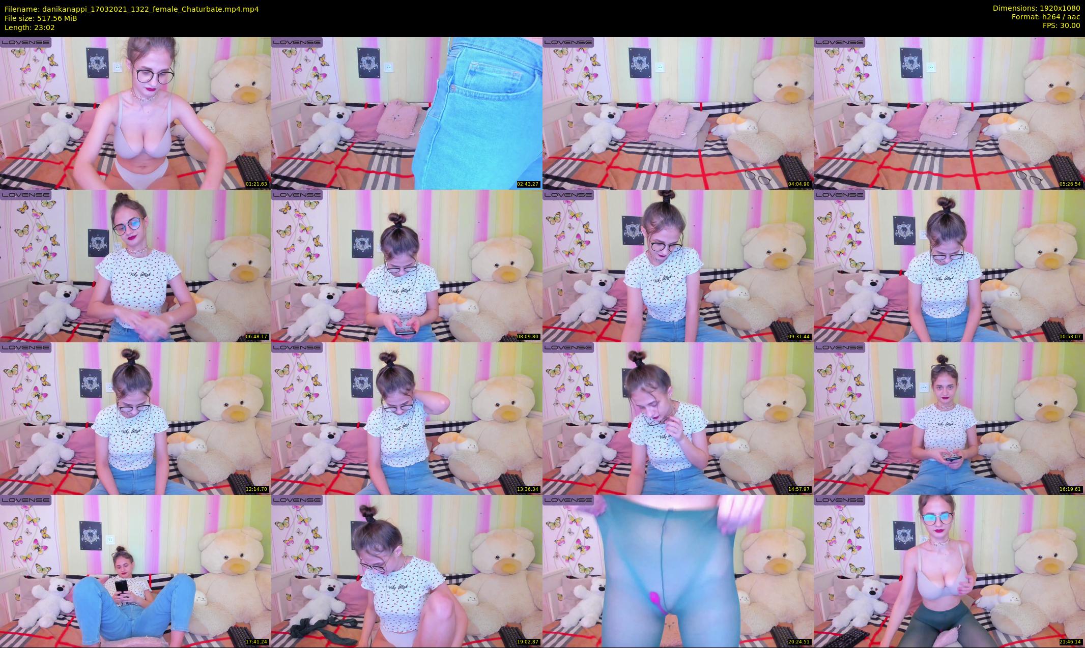 danikanappi — 24 minute Chaturbate female cam show recording, 1080p, Mar 17, 2021