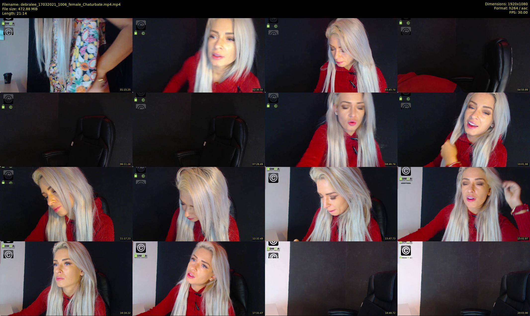 debralee — 22 minute Chaturbate female cam show recording, 1080p, Mar 17, 2021