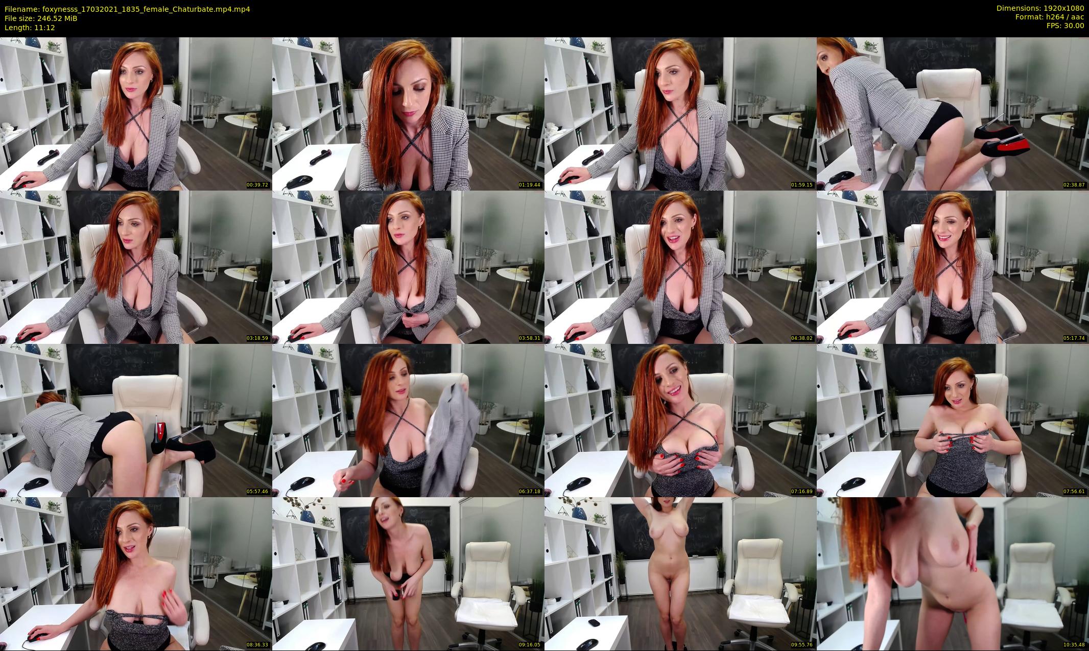 foxynesss — 12 minute Chaturbate female cam show recording, 1080p, Mar 17, 2021