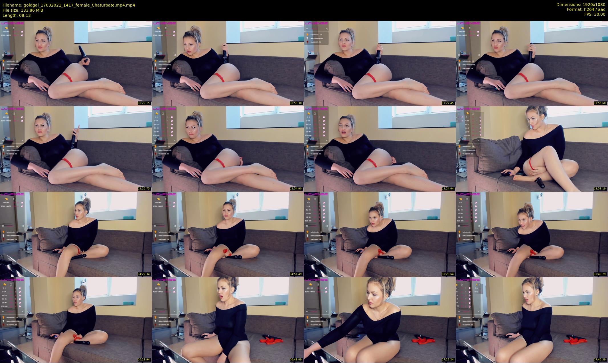 goldgal — 9 minute Chaturbate female cam show recording, 1080p, Mar 17, 2021