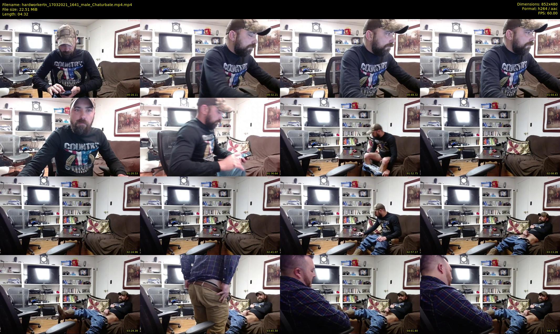 hardworkertn — 5 minute Chaturbate male cam show recording, 480p, Mar 17, 2021