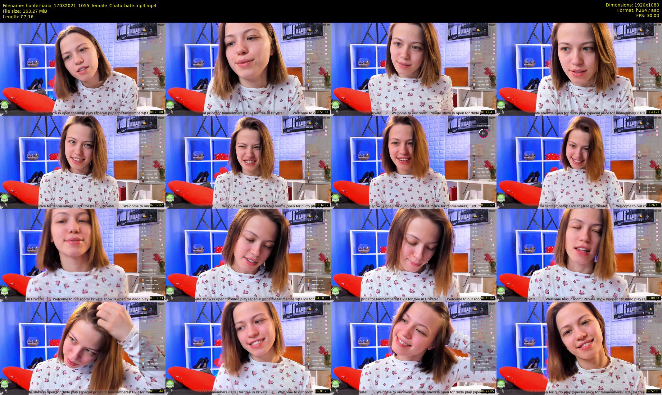 huntertiana — 8 minute Chaturbate female cam show recording, 1080p, Mar 17, 2021