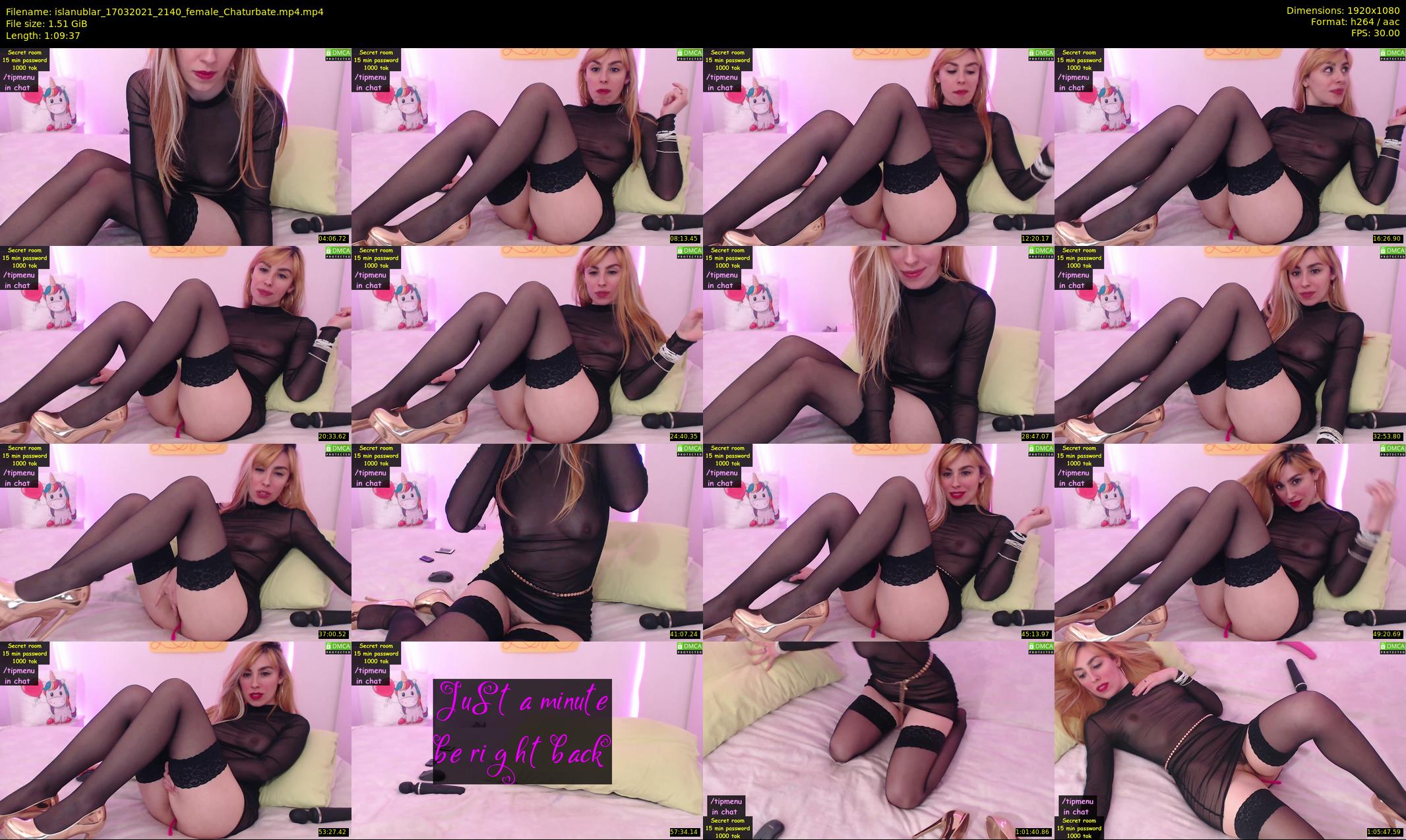 islanublar — 70 minute Chaturbate female cam show recording, 1080p, Mar 17, 2021