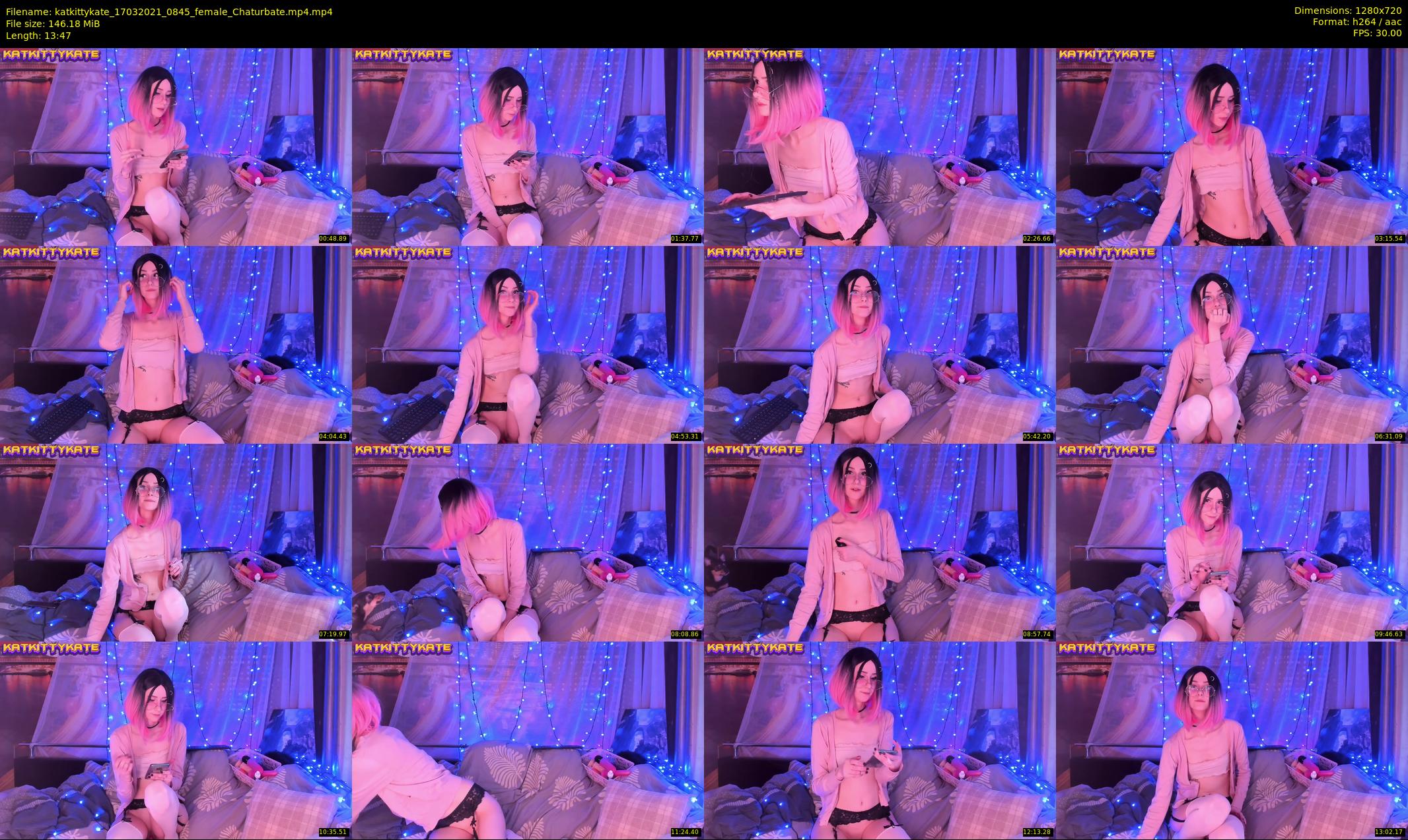 katkittykate — 14 minute Chaturbate female cam show recording, 720p, Mar 17, 2021