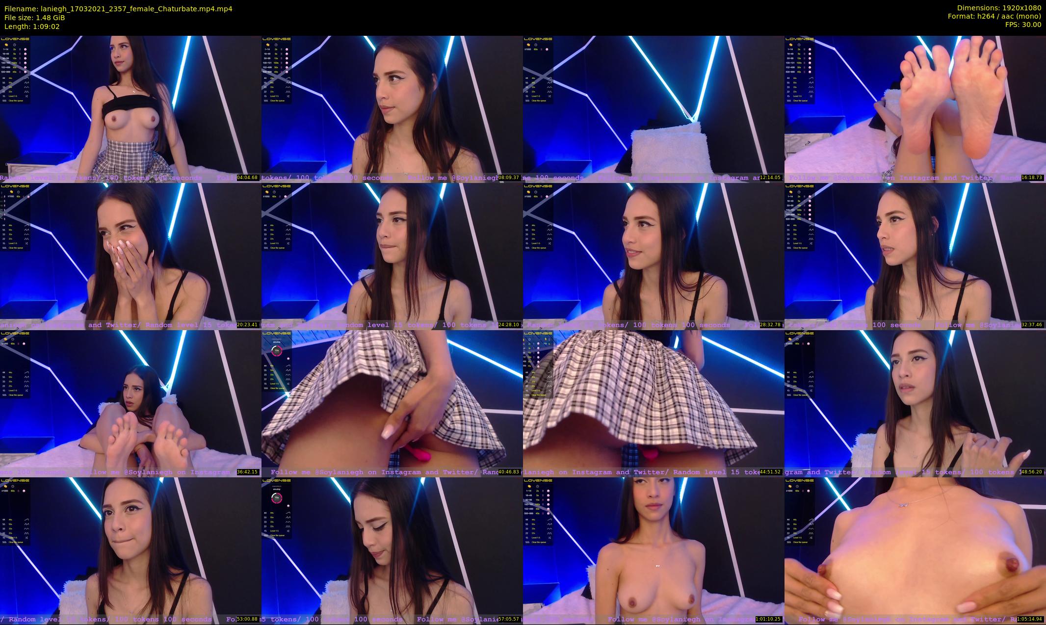 laniegh — 70 minute Chaturbate female cam show recording, 1080p, Mar 17, 2021