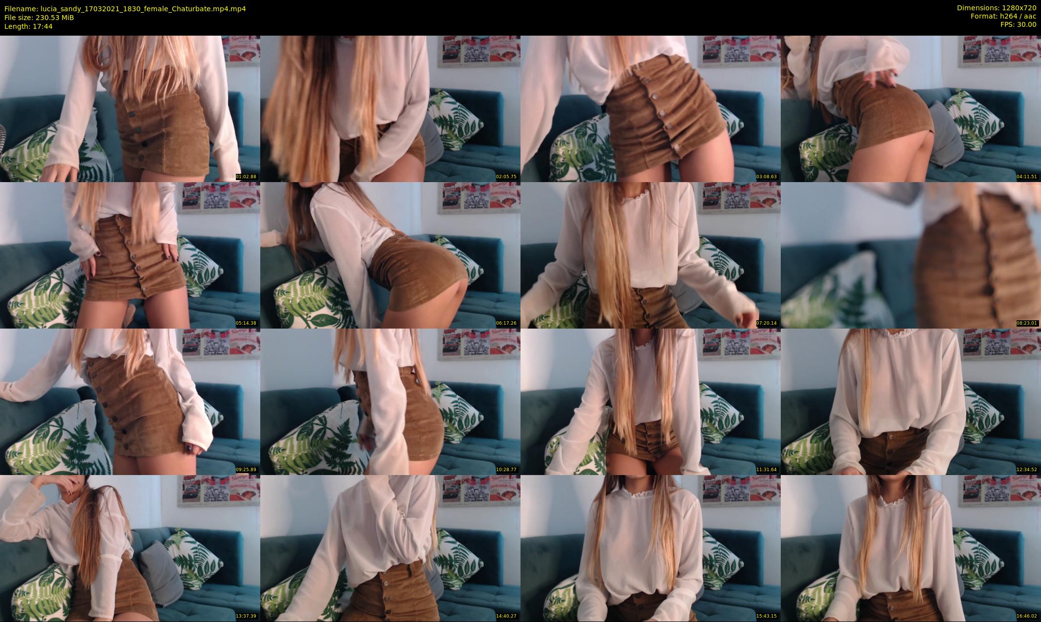 lucia_sandy — 18 minute Chaturbate female cam show recording, 720p, Mar 17, 2021