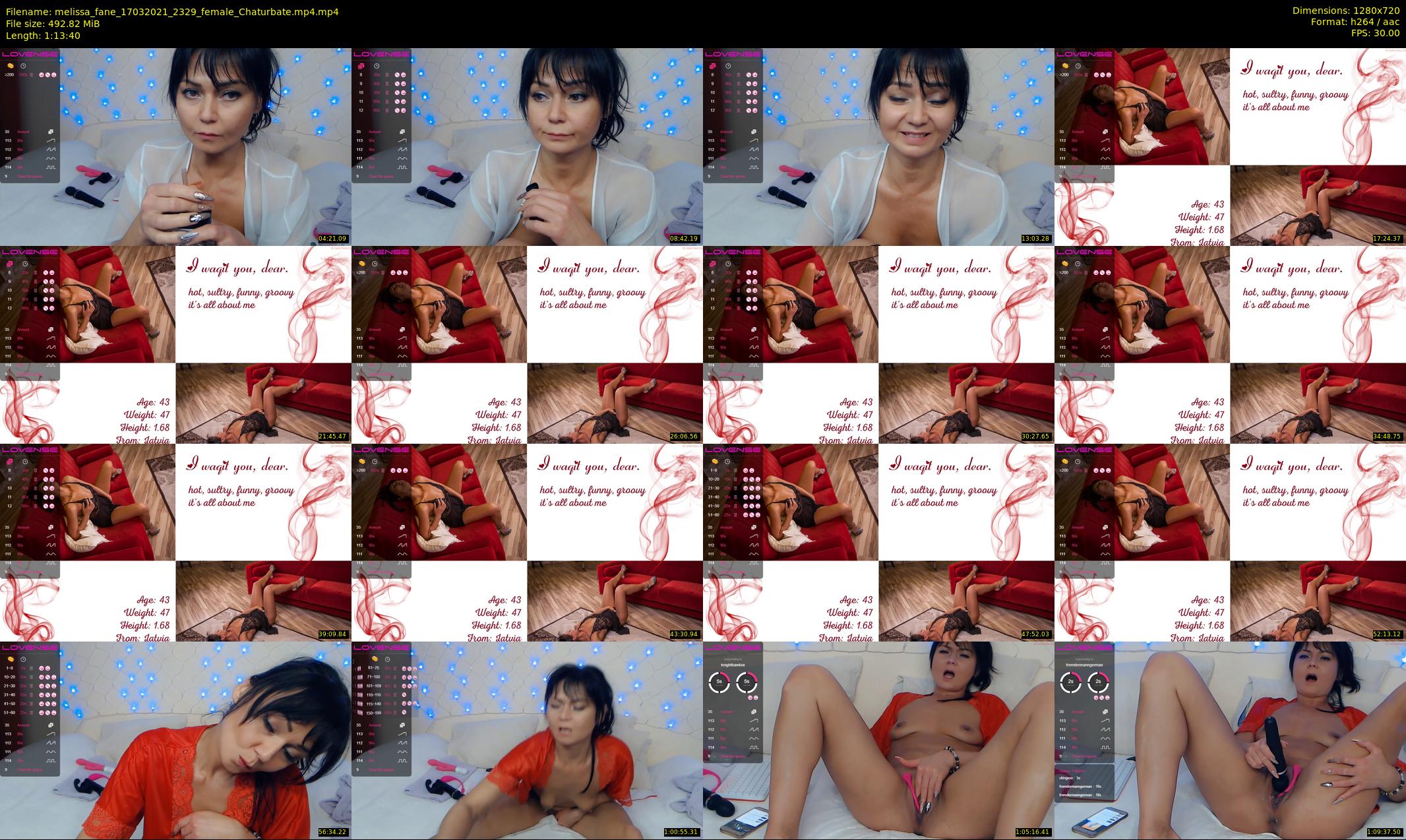 melissa_fane — 74 minute Chaturbate female cam show recording, 720p, Mar 17, 2021