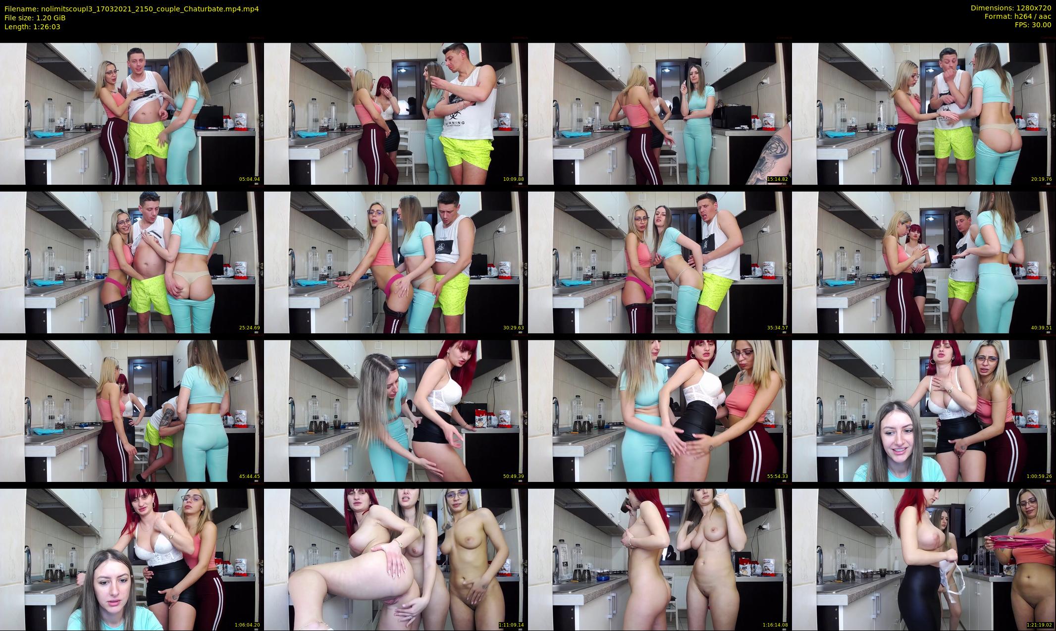 nolimitscoupl3 — 87 minute Chaturbate couple cam show recording, 720p, Mar 17, 2021