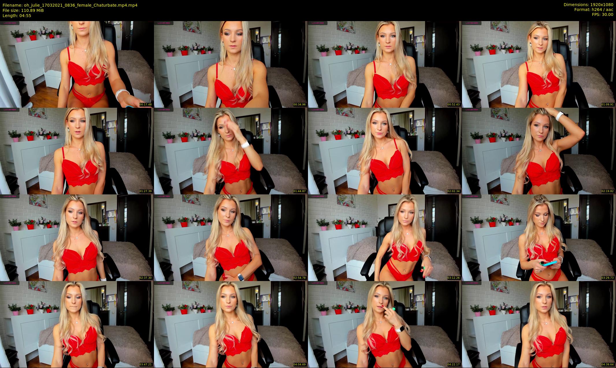 oh_julie — 5 minute Chaturbate female cam show recording, 1080p, Mar 17, 2021