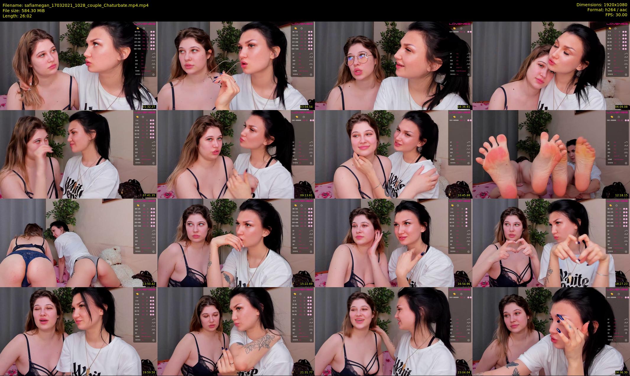 safiamegan — 27 minute Chaturbate couple cam show recording, 1080p, Mar 17, 2021