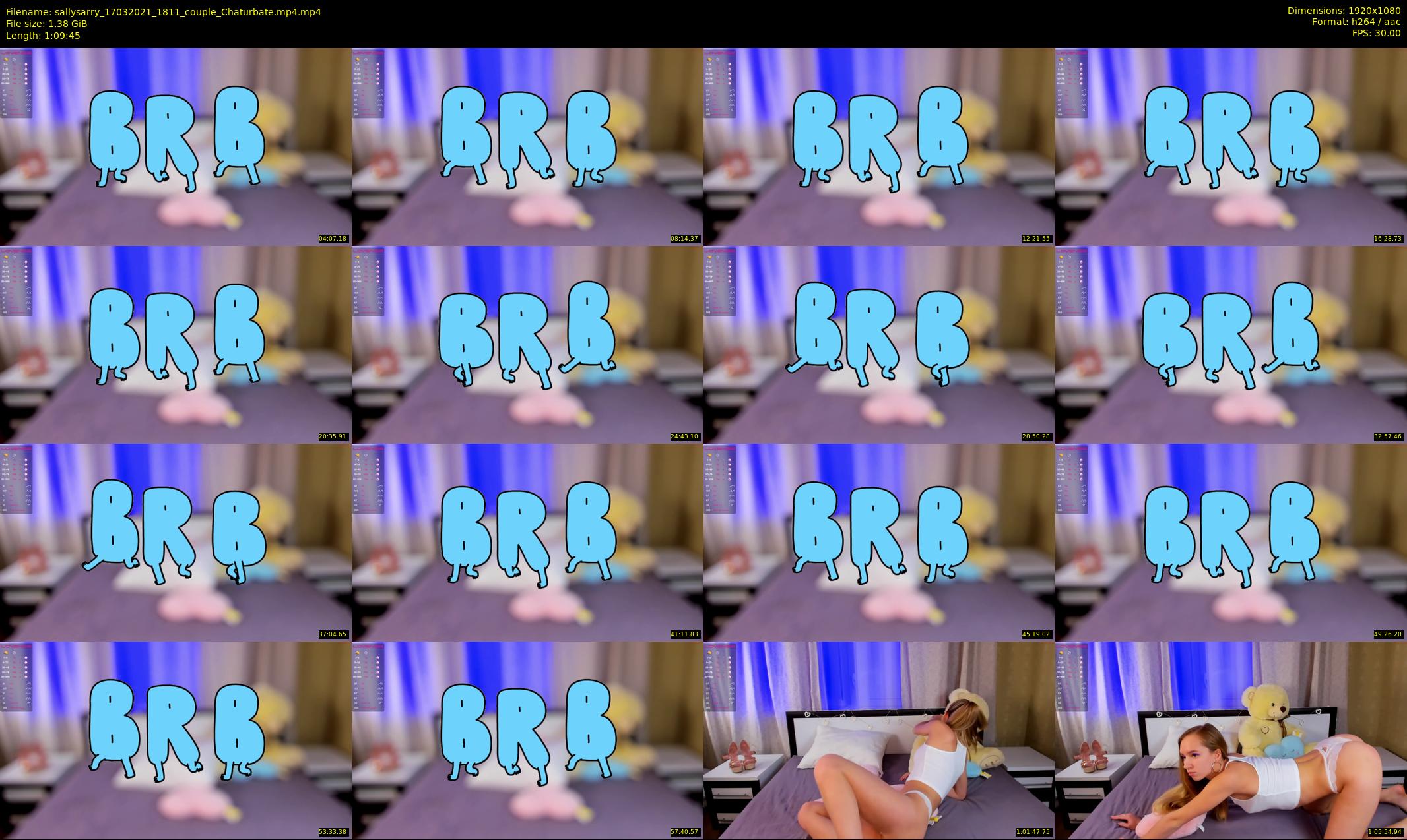 sallysarry — 70 minute Chaturbate couple cam show recording, 1080p, Mar 17, 2021