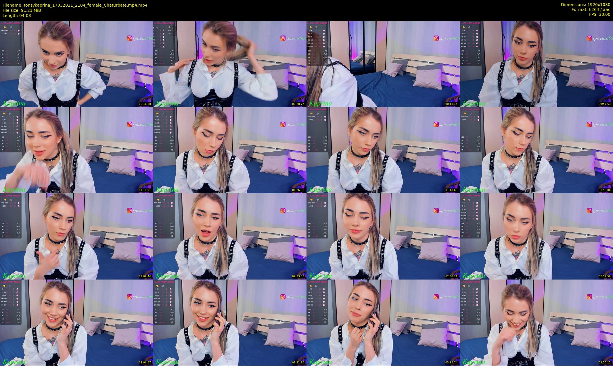 tonsykaprina — 5 minute Chaturbate couple cam show recording, 1080p, Mar 17, 2021