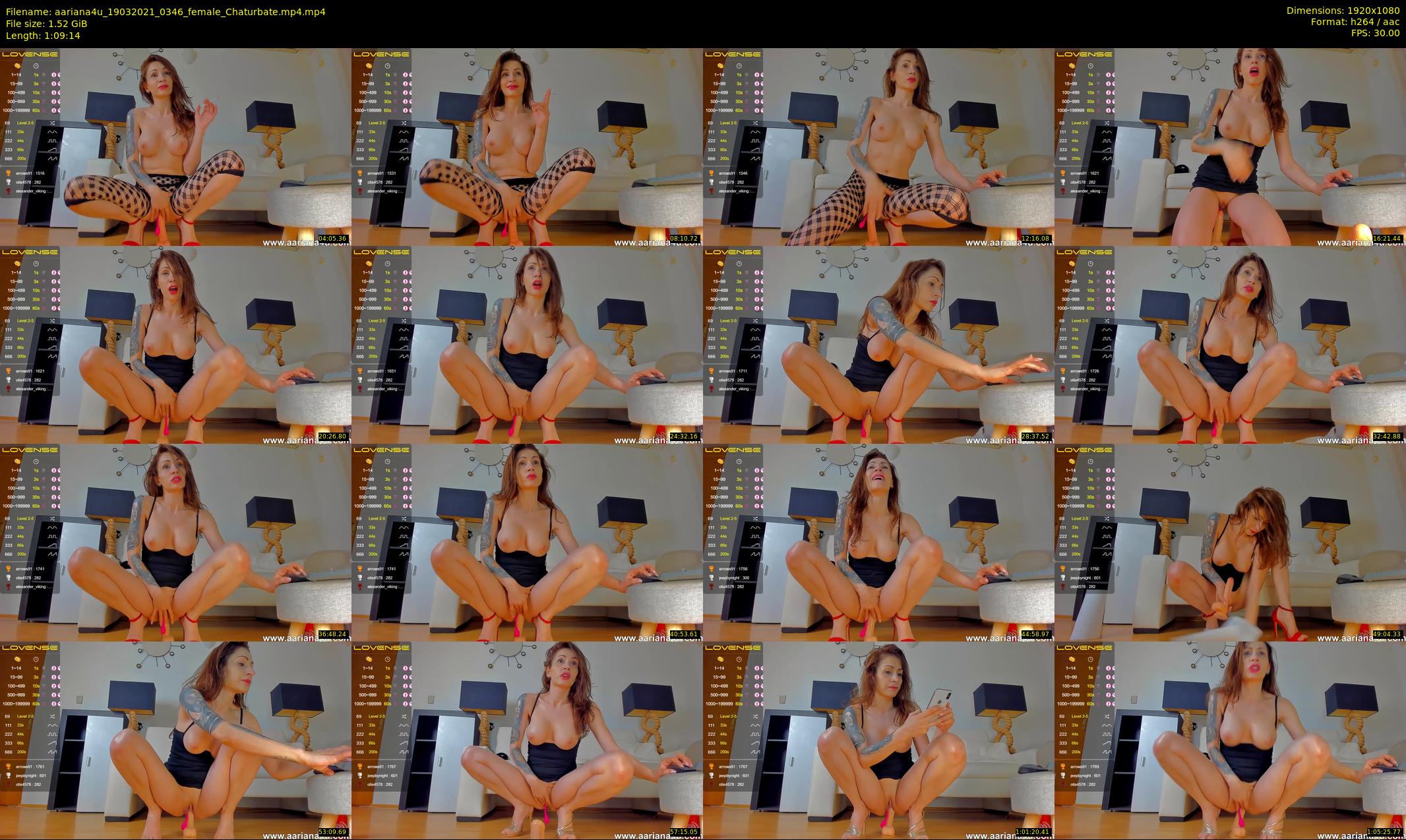 aariana4u — 70 minute Chaturbate female cam show recording, 1080p, Mar 19, 2021