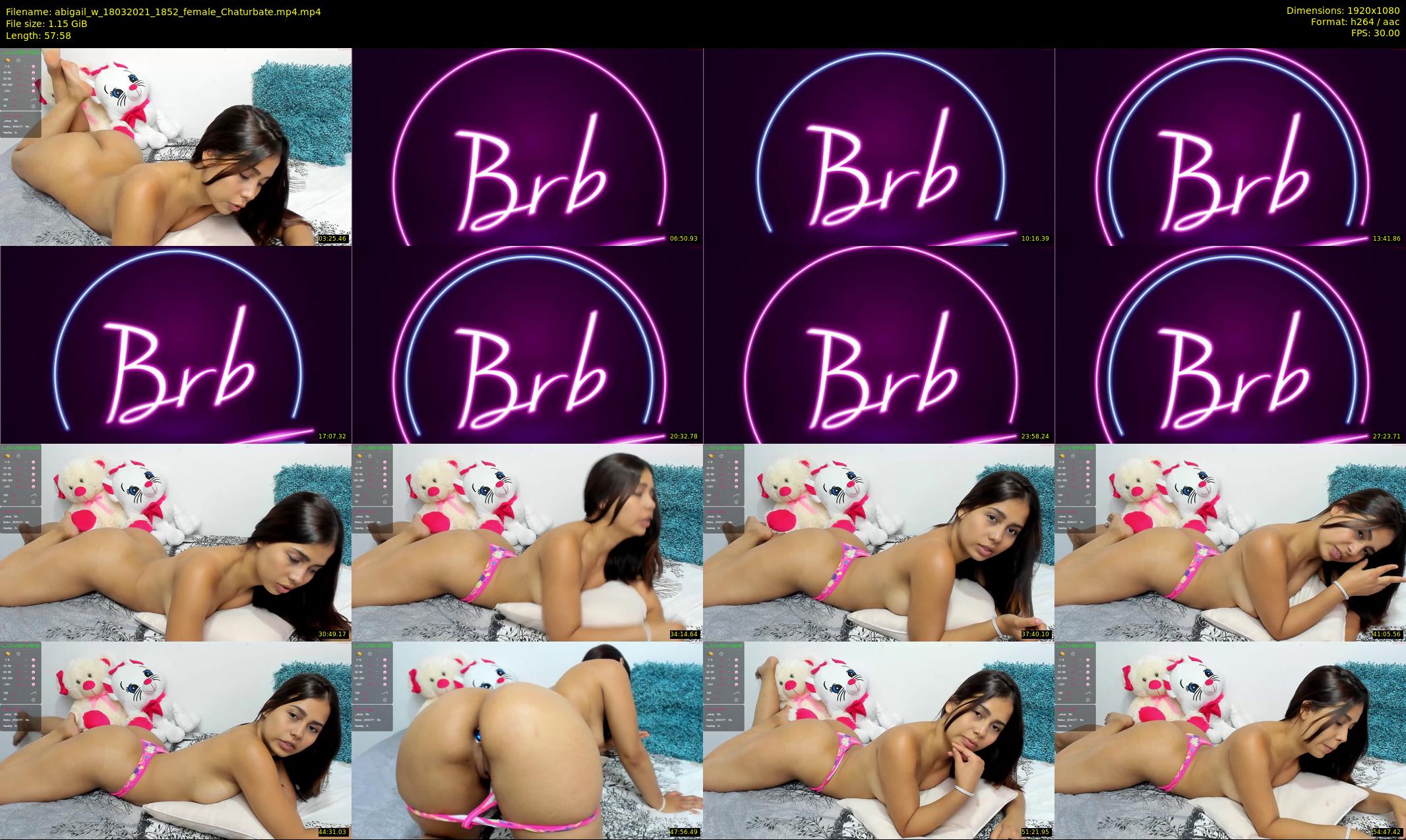 abigail_w — 58 minute Chaturbate female cam show recording, 1080p, Mar 18, 2021