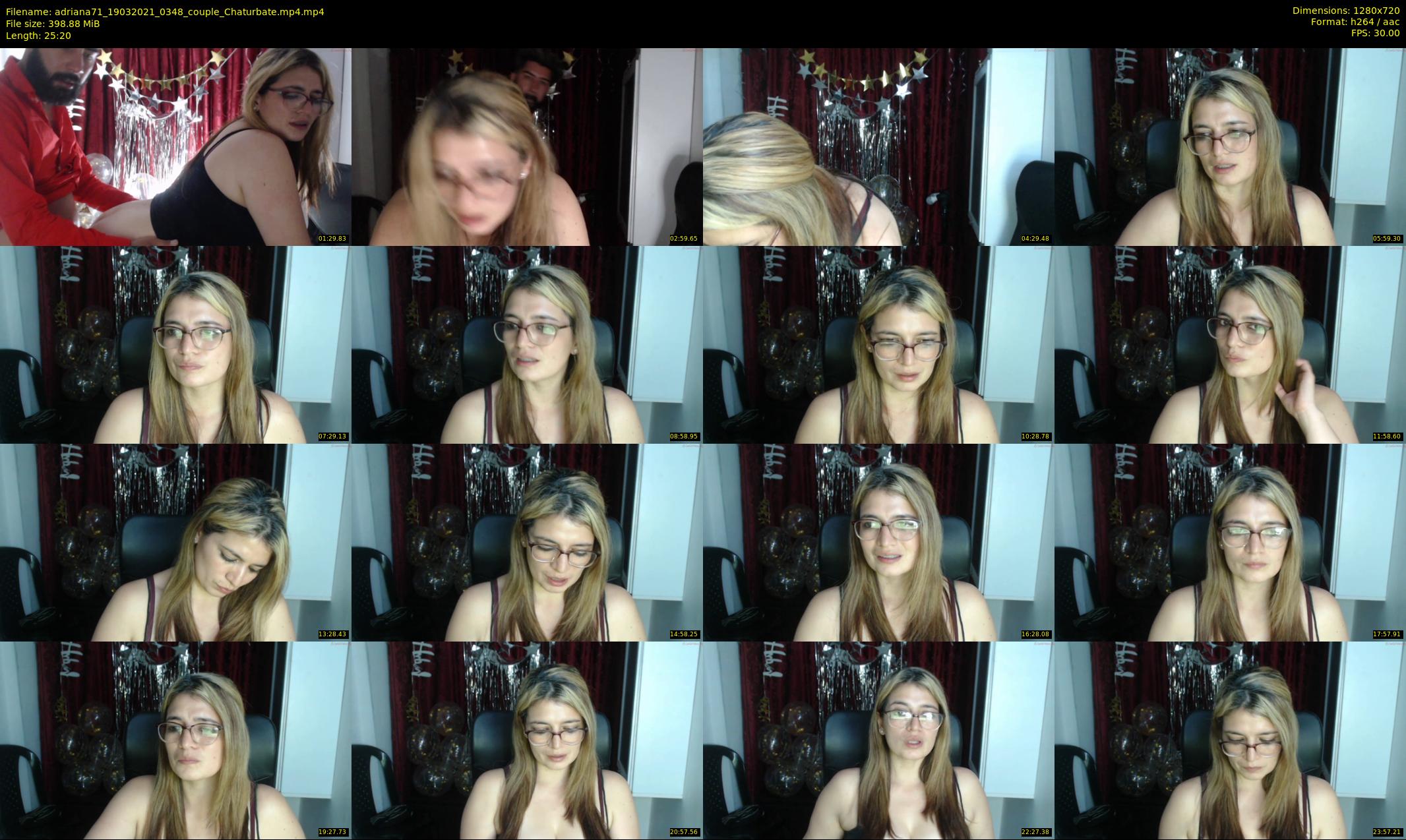 adriana71 — 26 minute Chaturbate couple cam show recording, 720p, Mar 19, 2021