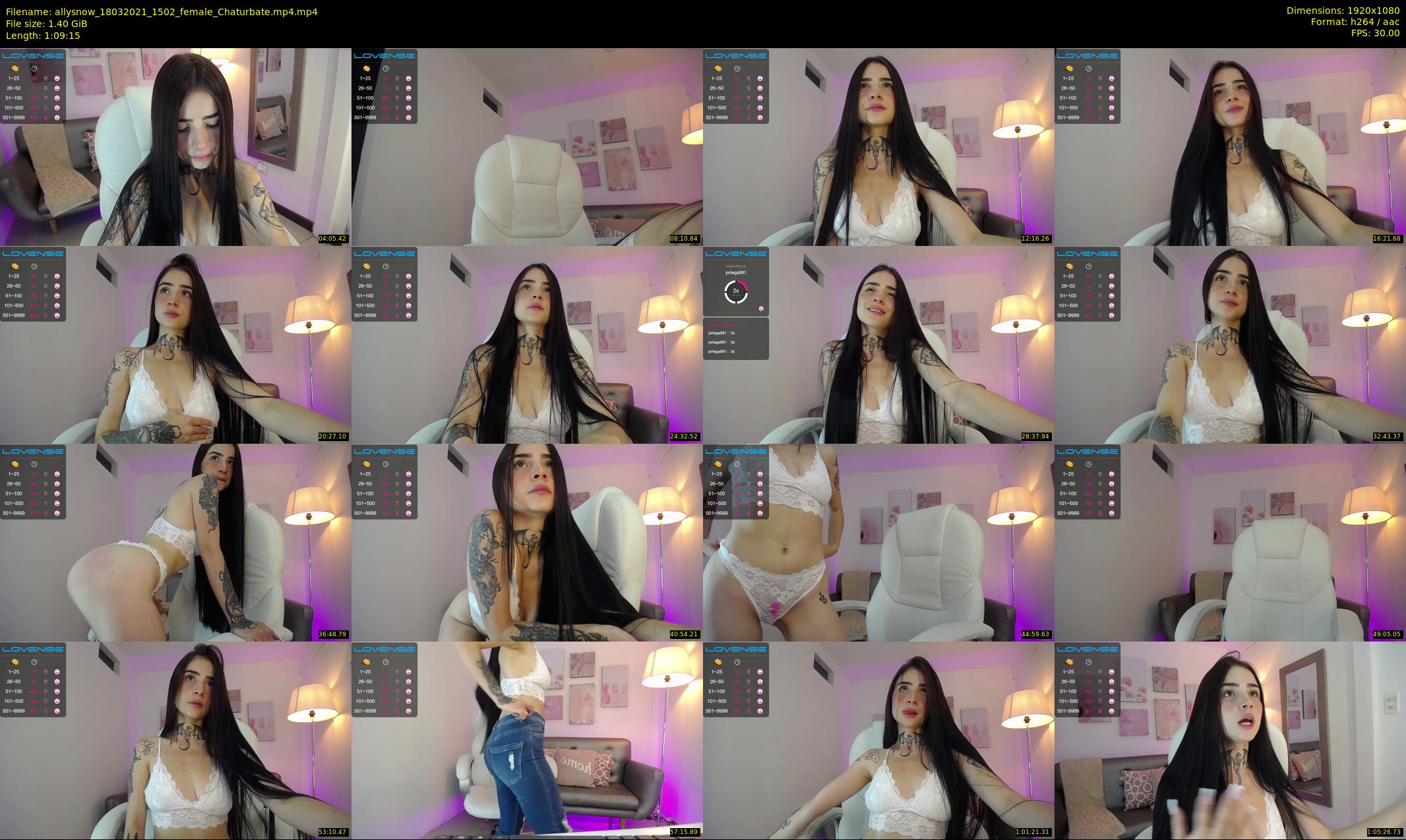 allysnow — 70 minute Chaturbate female cam show recording, 1080p, Mar 18, 2021
