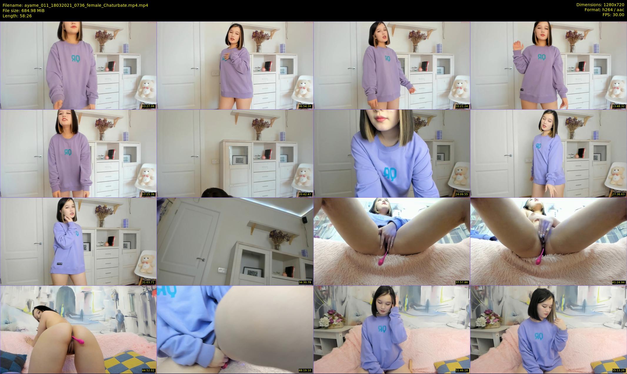ayame_011 — 59 minute Chaturbate female cam show recording, 720p, Mar 18, 2021