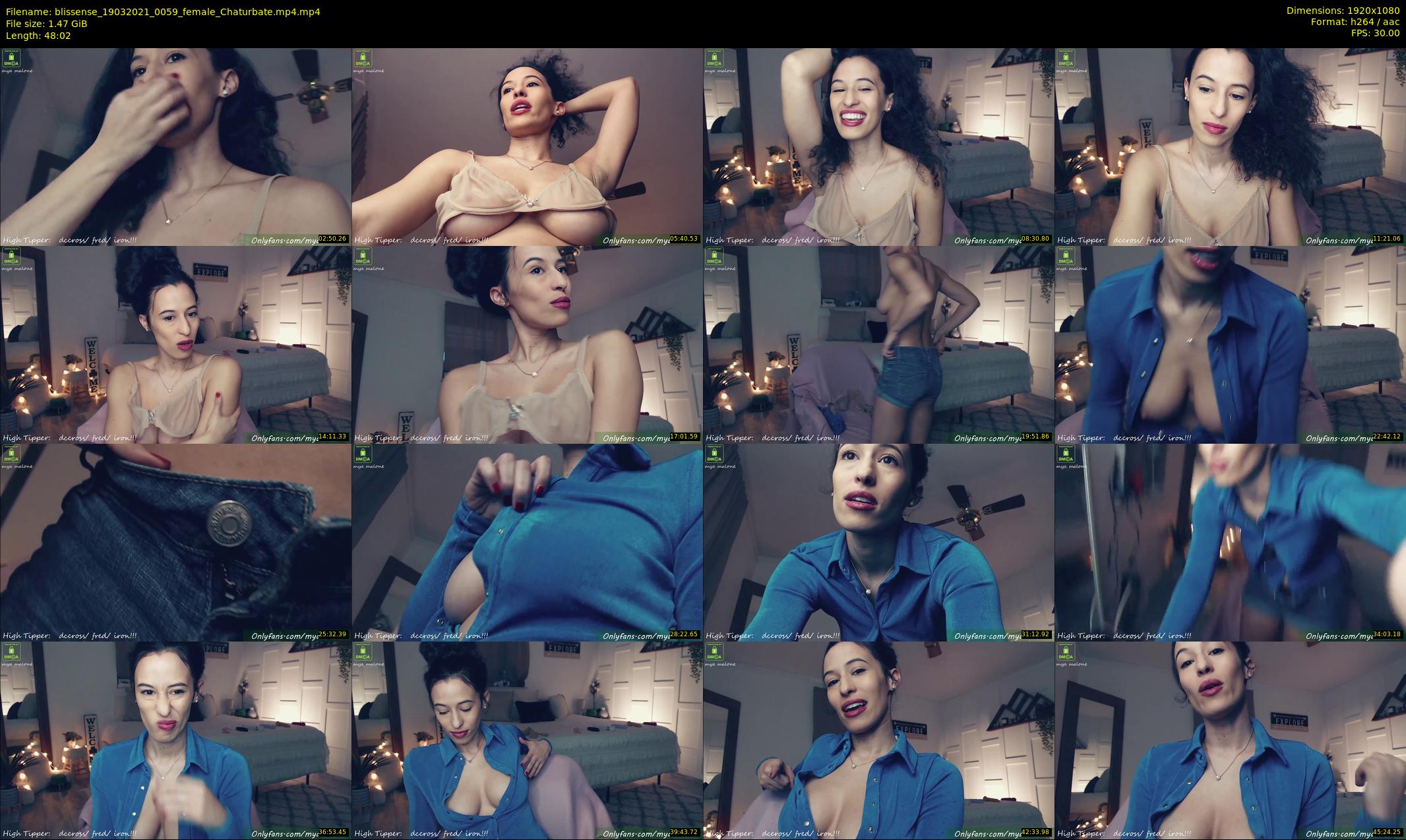 blissense — 49 minute Chaturbate female cam show recording, 1080p, Mar 19, 2021