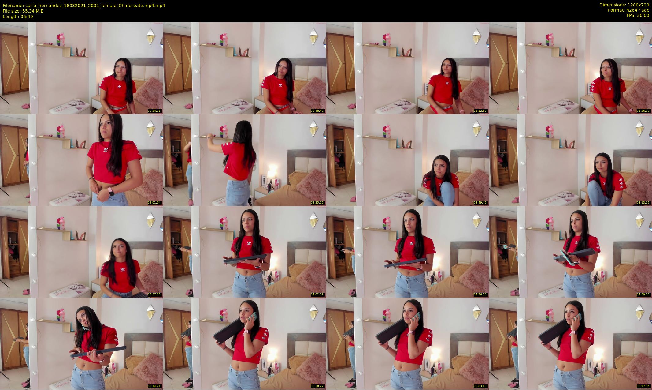 carla_hernandez — 7 minute Chaturbate female cam show recording, 720p, Mar 18, 2021